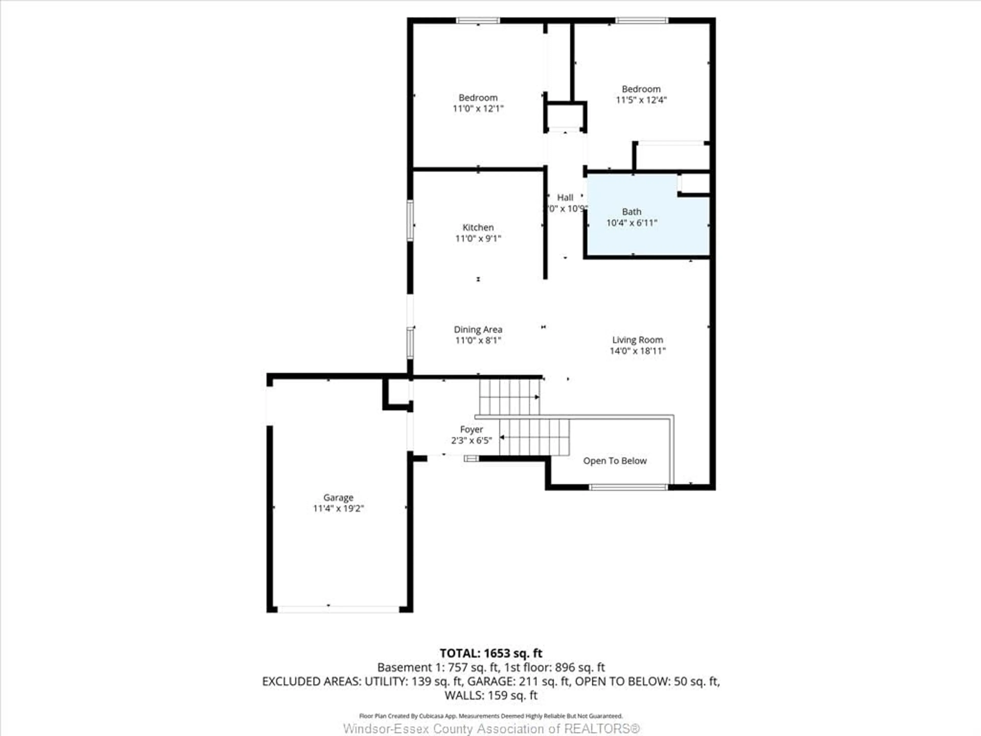 Floor plan for 139 Wigle Ave, Kingsville Ontario N9Y 2K1