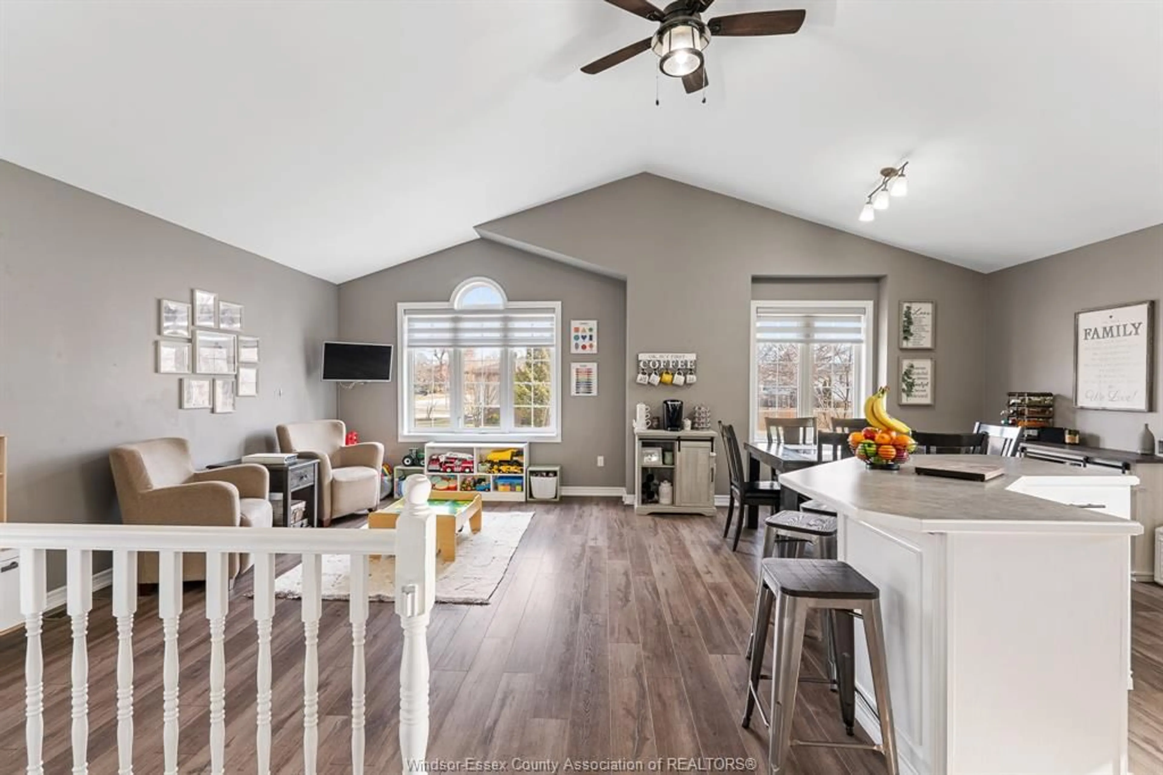 Open concept kitchen, wood/laminate floor for 1 LYLE St, Cottam Ontario N0R 1B0