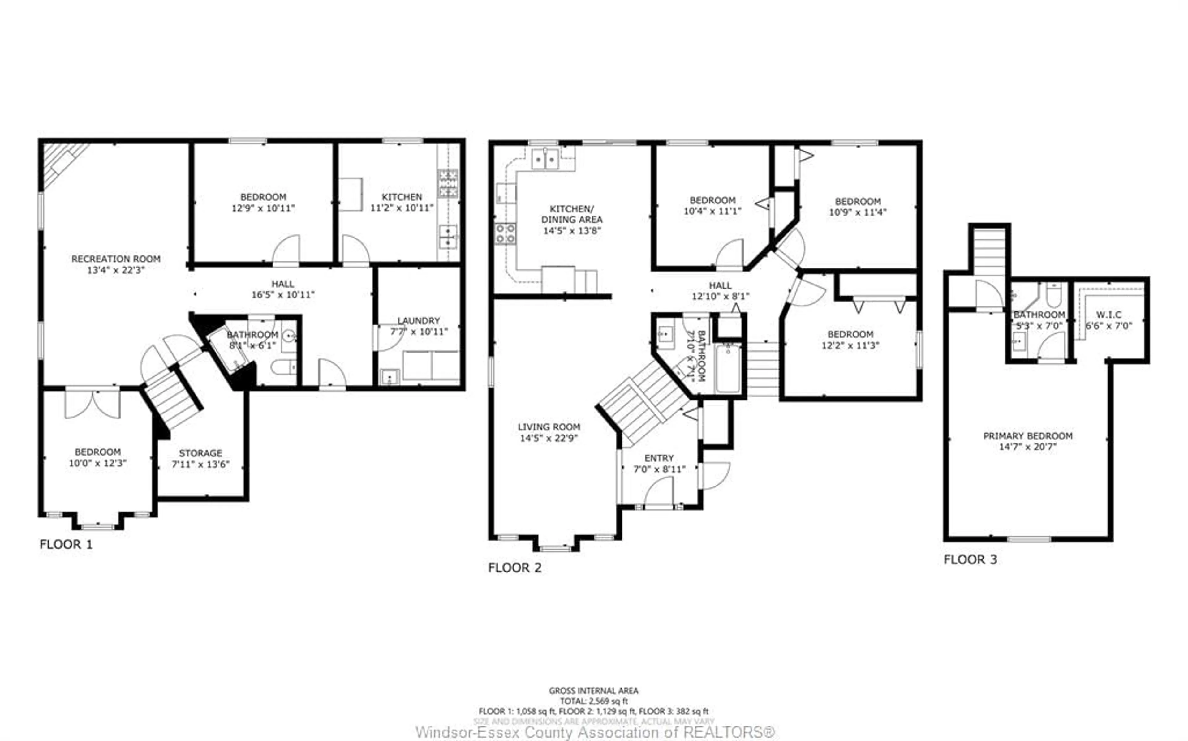 Floor plan for 569 SACRED HEART, LaSalle Ontario N9J 3L9