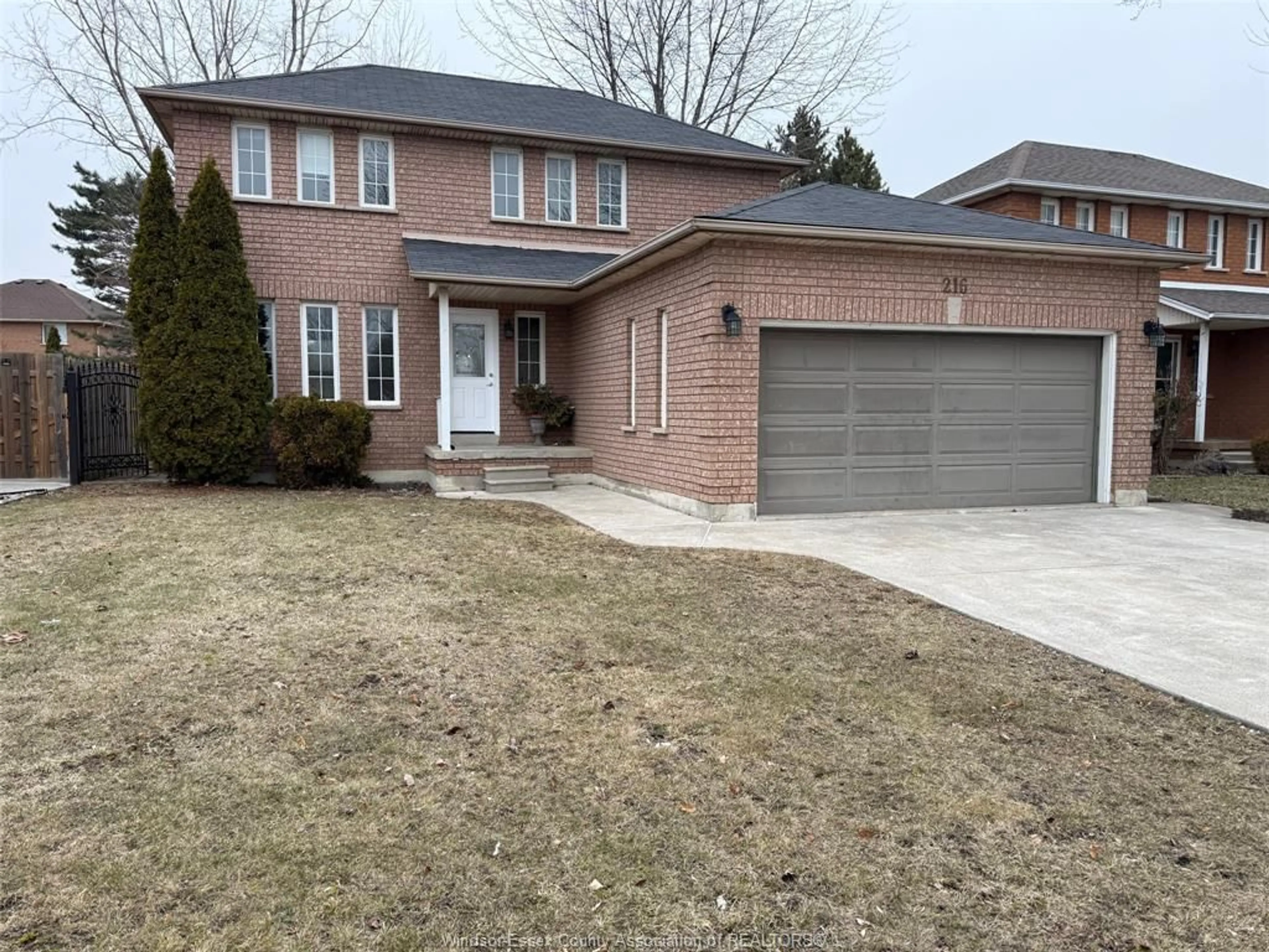 Home with brick exterior material, street for 216 GERALDINE Cres, Windsor Ontario N9E 4M7