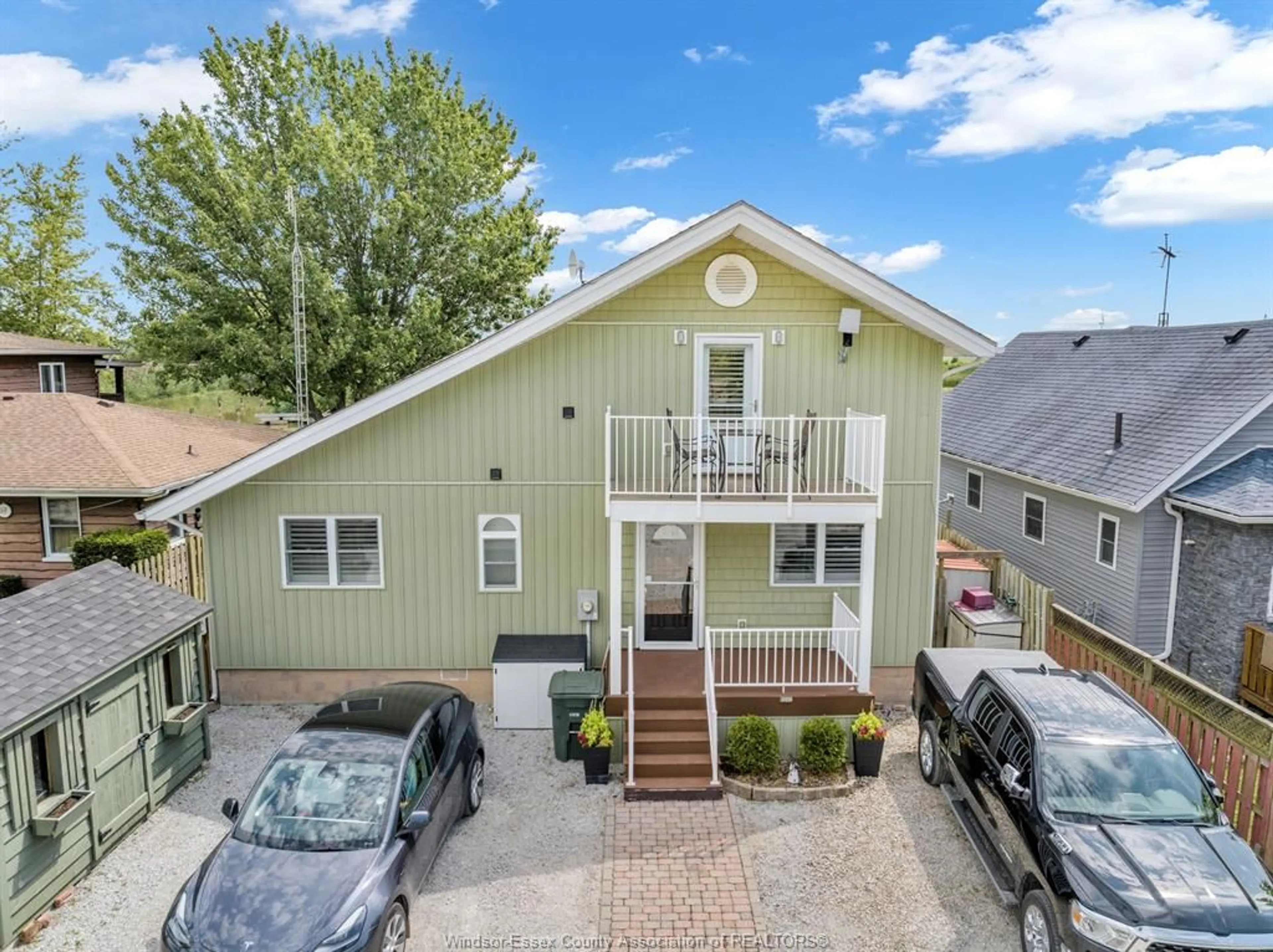 Home with vinyl exterior material, street for 196 RIVERSIDE Rd, Lakeshore Ontario N0R 1A0