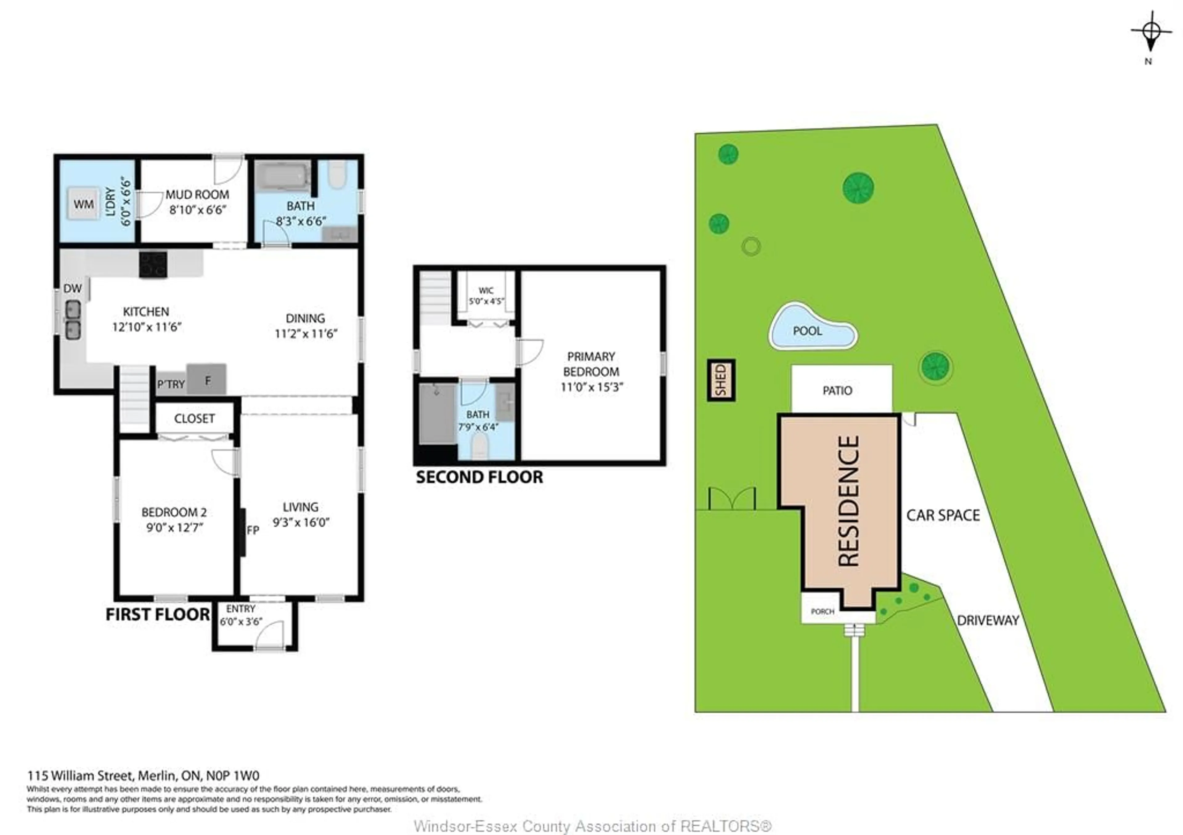 Floor plan for 115 William St, Merlin Ontario N0P 1W0