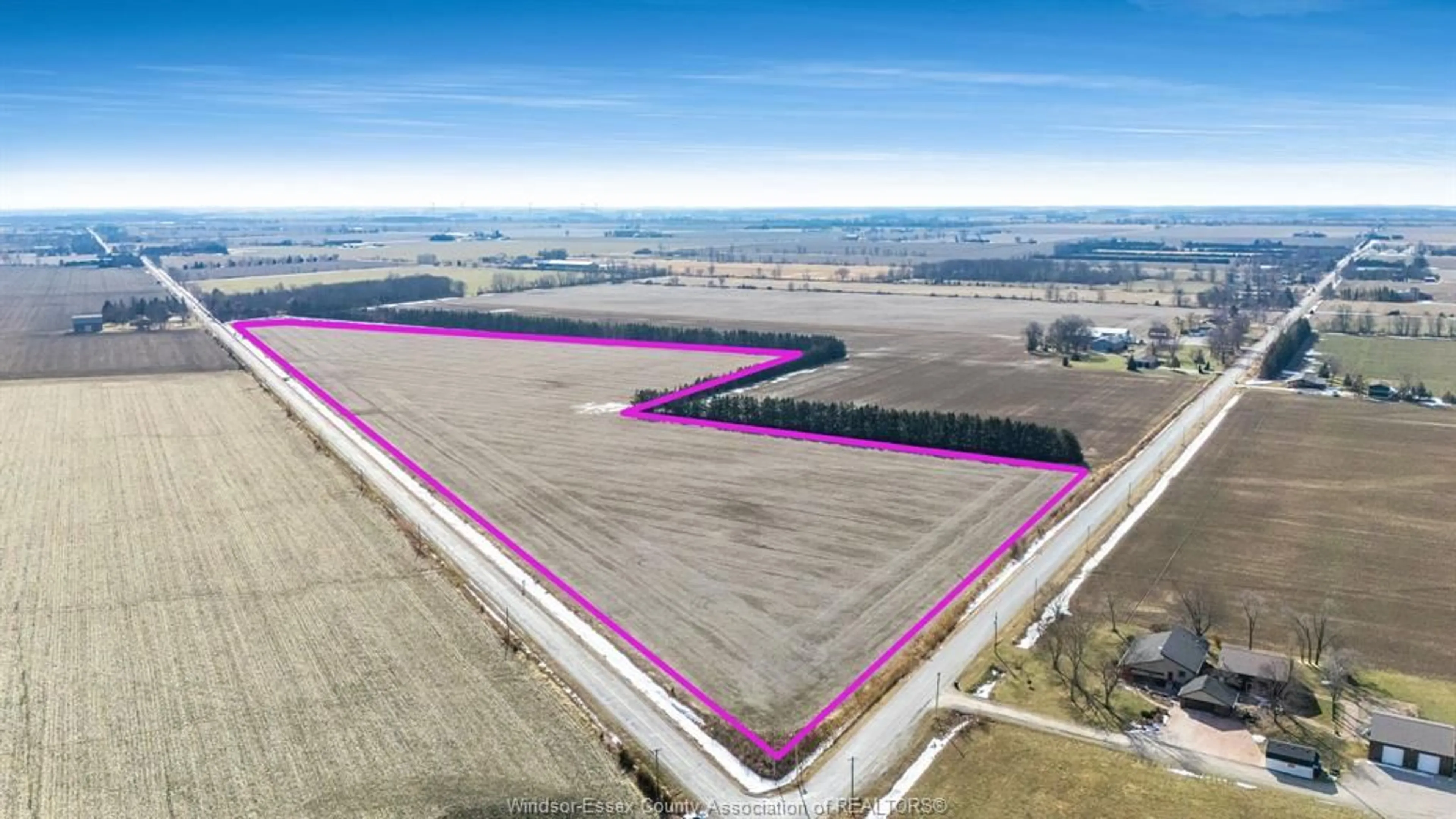 A pic from outside/outdoor area/front of a property/back of a property/a pic from drone, building for V/L SOUTH TALBOT, Tecumseh Ontario N0R 1K0