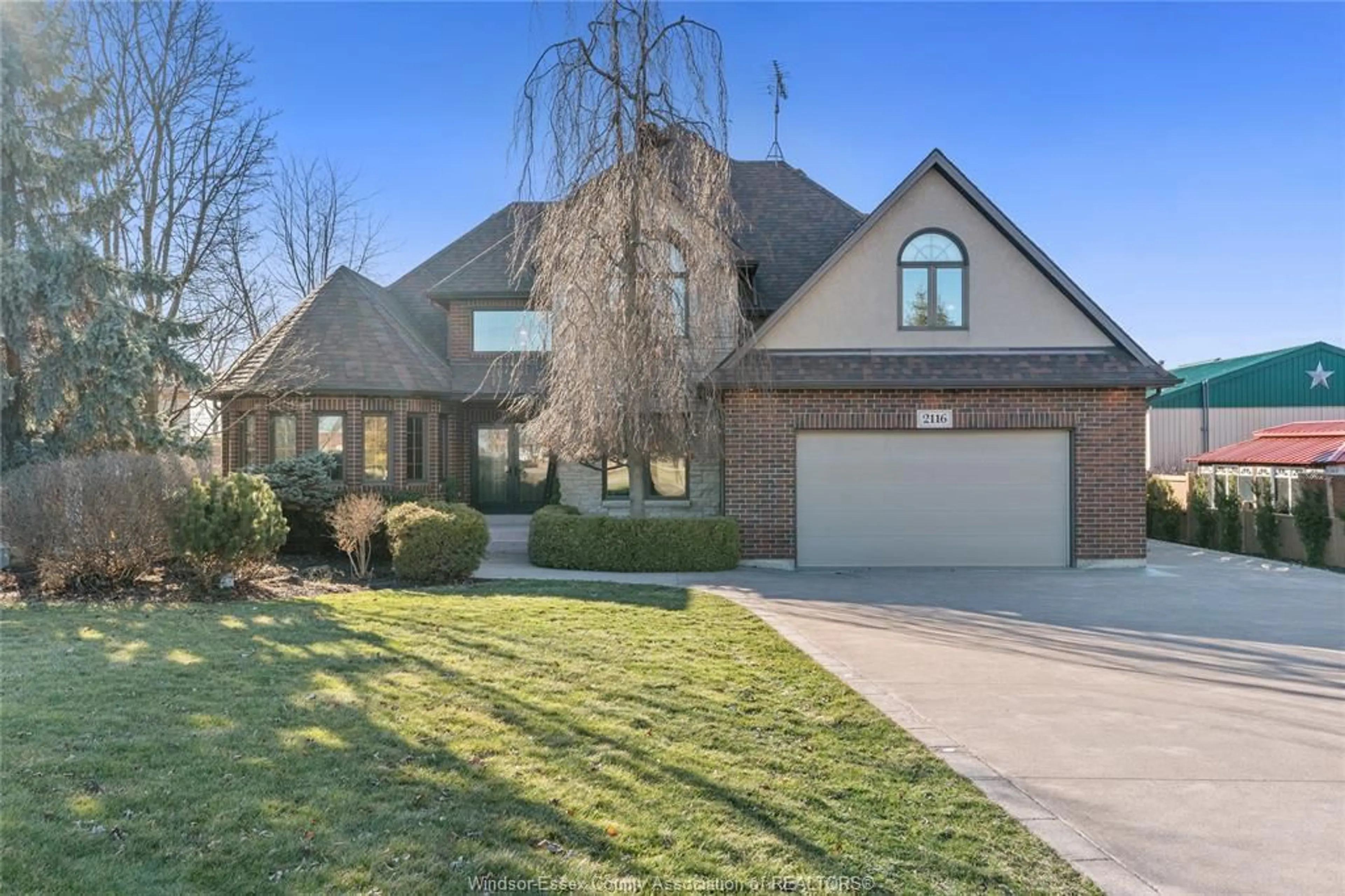 Home with brick exterior material, street for 2116 FRONT Rd, Amherstburg Ontario N9V 3R3