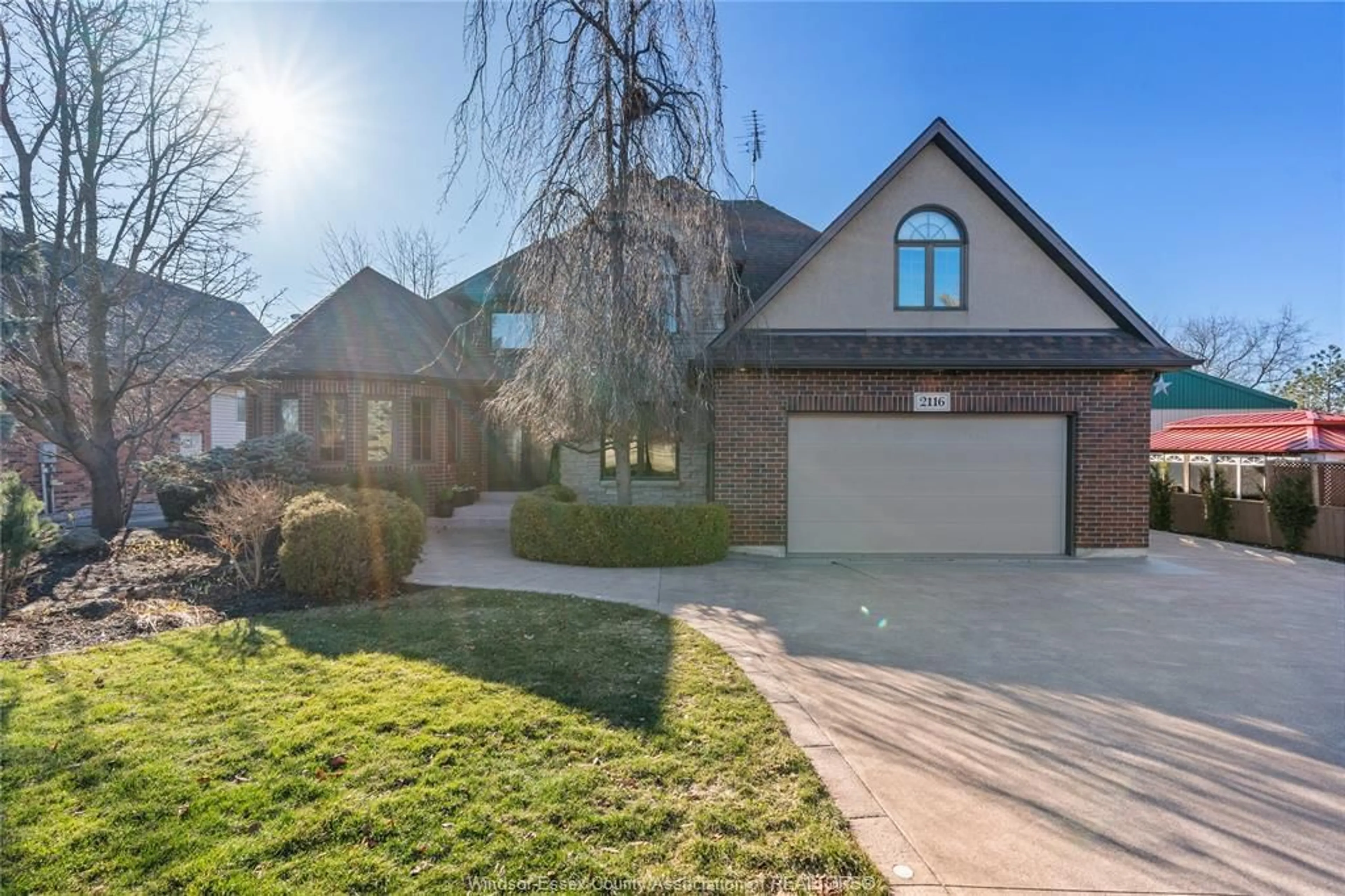 Home with brick exterior material, street for 2116 FRONT Rd, Amherstburg Ontario N9V 3R3