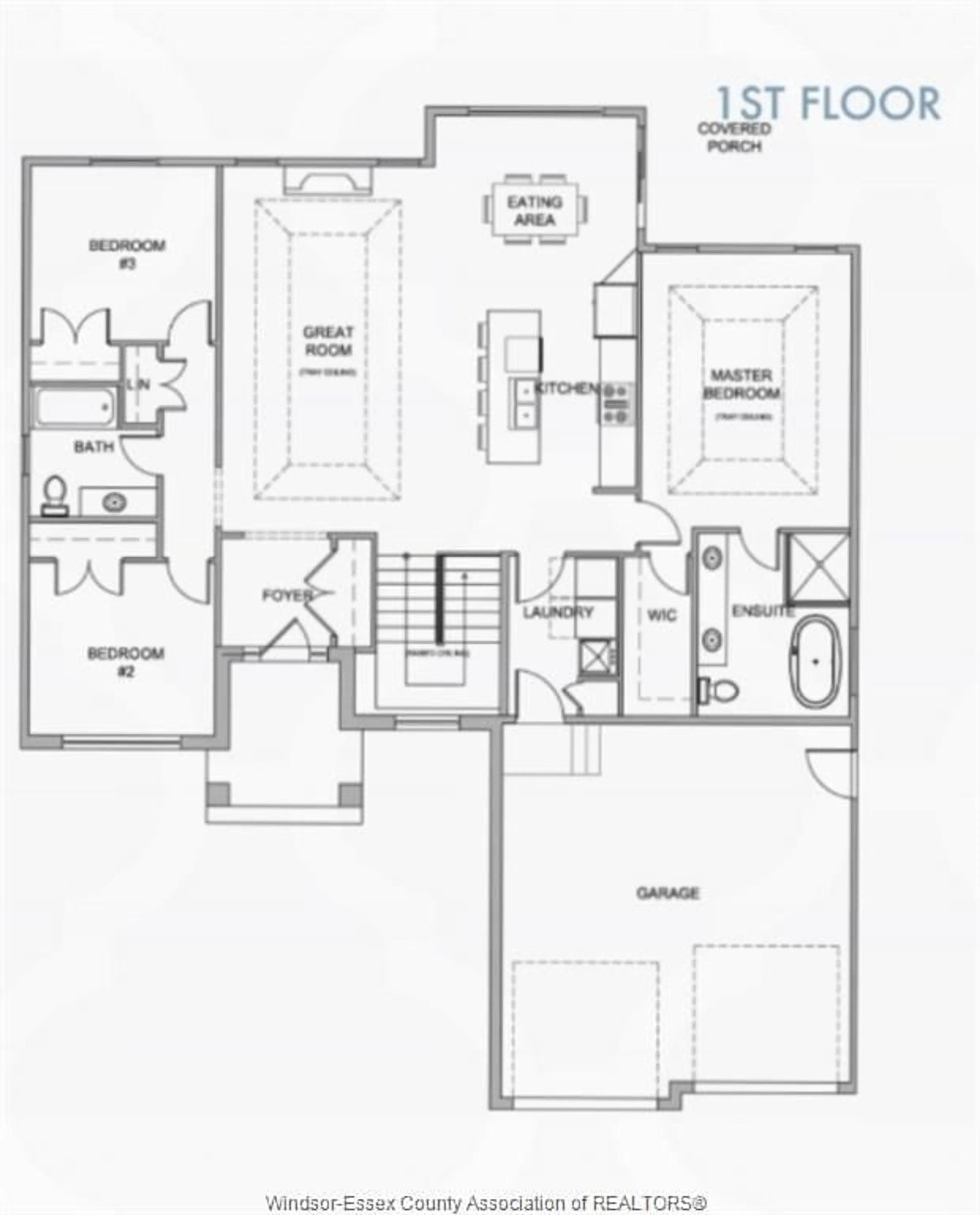 Floor plan for 268 JOAN FLOOD, Essex Ontario N8M 3E9