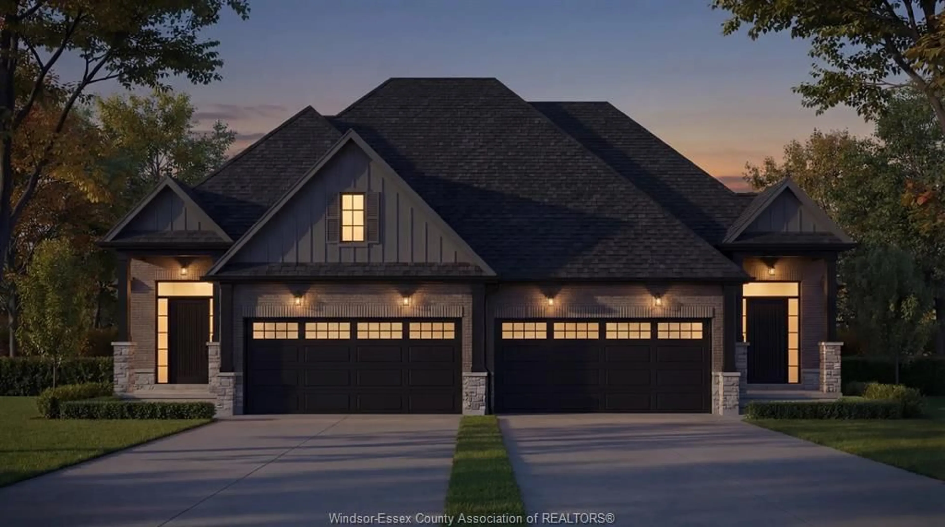 Indoor garage for Lot 5 Serenity Woods Estates, LaSalle Ontario N9J 3S6