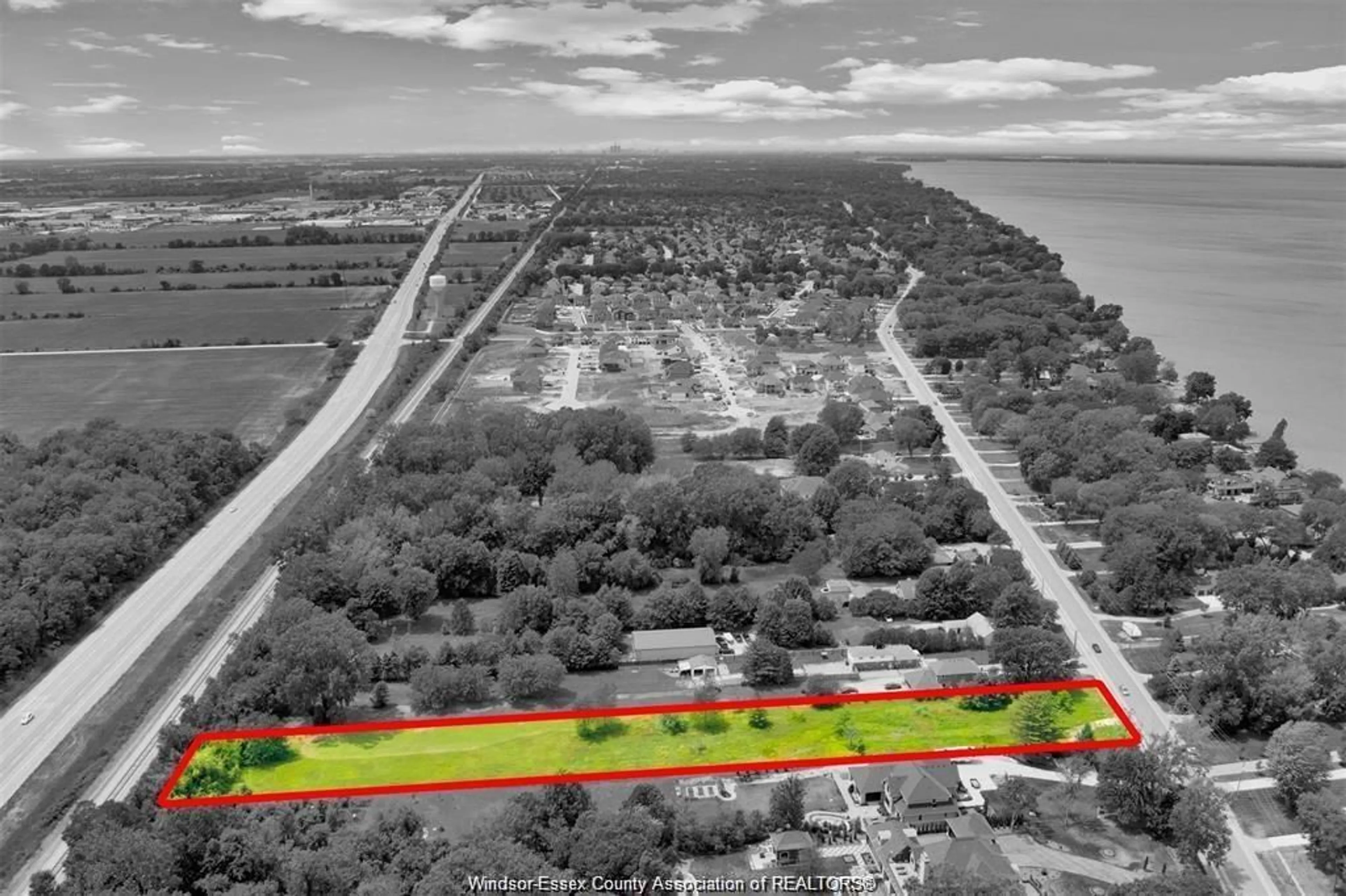 A pic from outside/outdoor area/front of a property/back of a property/a pic from drone, water/lake/river/ocean view for 791 OLD TECUMSEH Rd, Lakeshore Ontario N0R 1A0