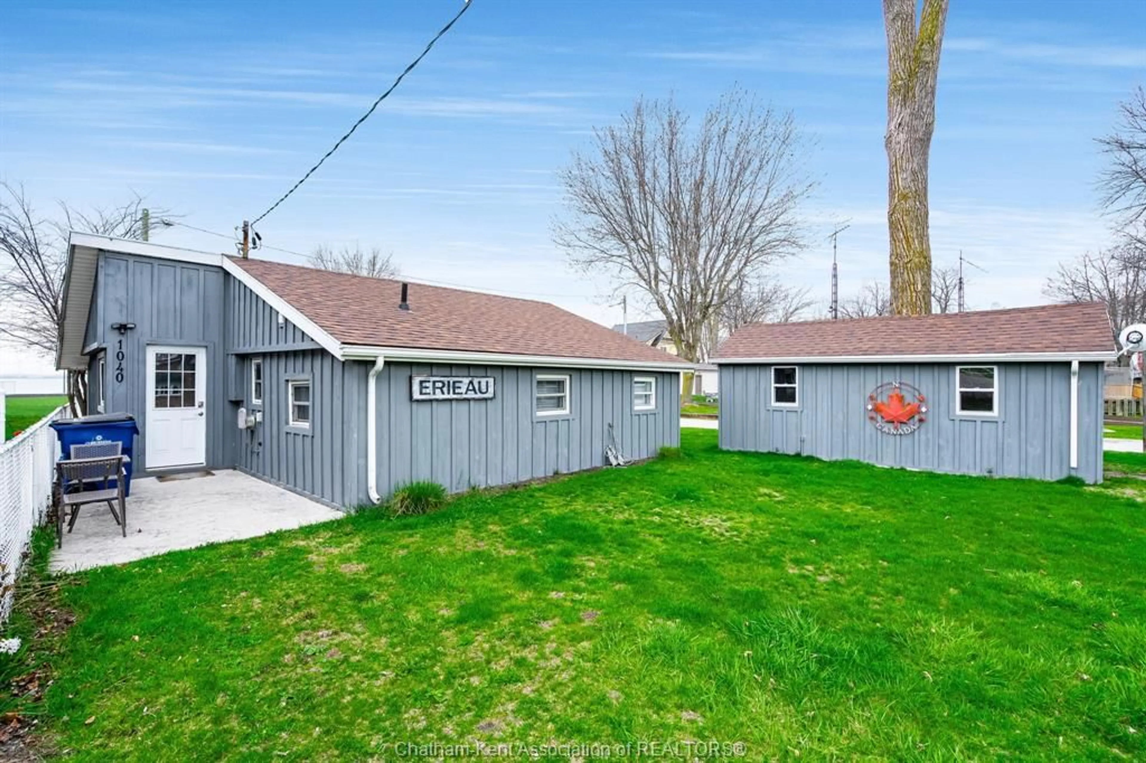 A pic from outside/outdoor area/front of a property/back of a property/a pic from drone, street for 1040 Kerr Ave, Erieau Ontario N0P 1N0