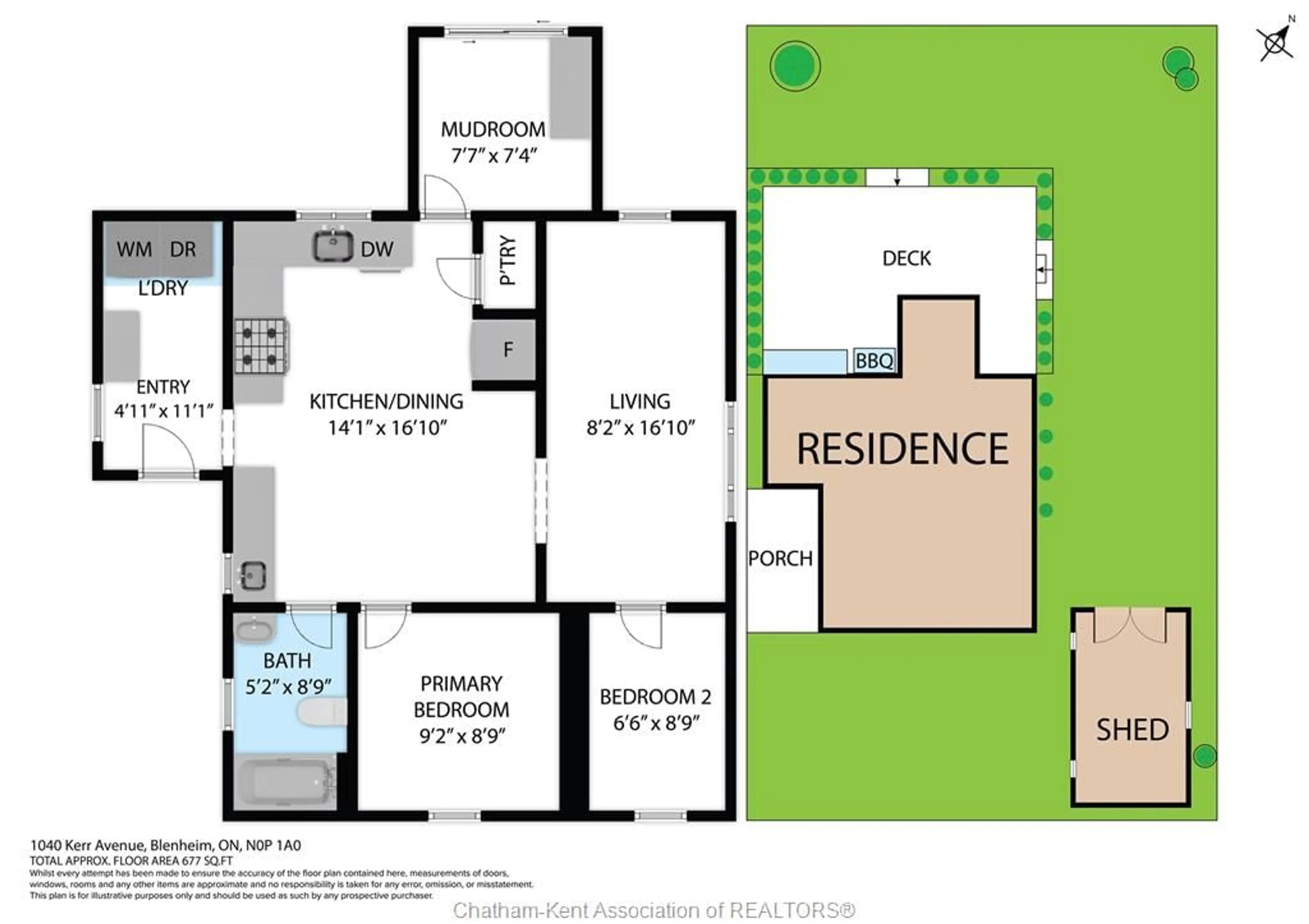 Floor plan for 1040 Kerr Ave, Erieau Ontario N0P 1N0