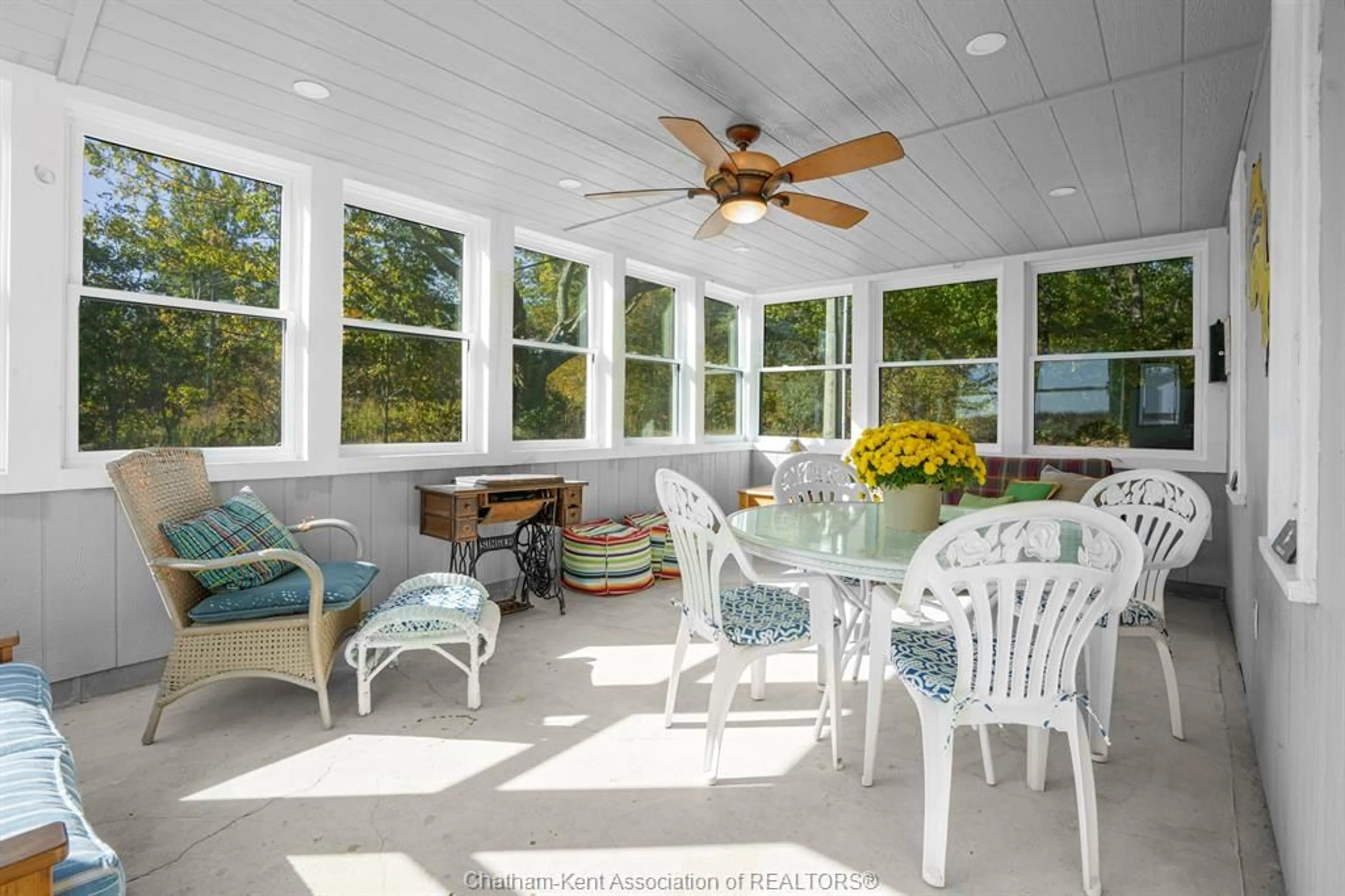 Patio, water/lake/river/ocean view for 17178 Lakeshore Rd, Rondeau Park Ontario N0P 1X0