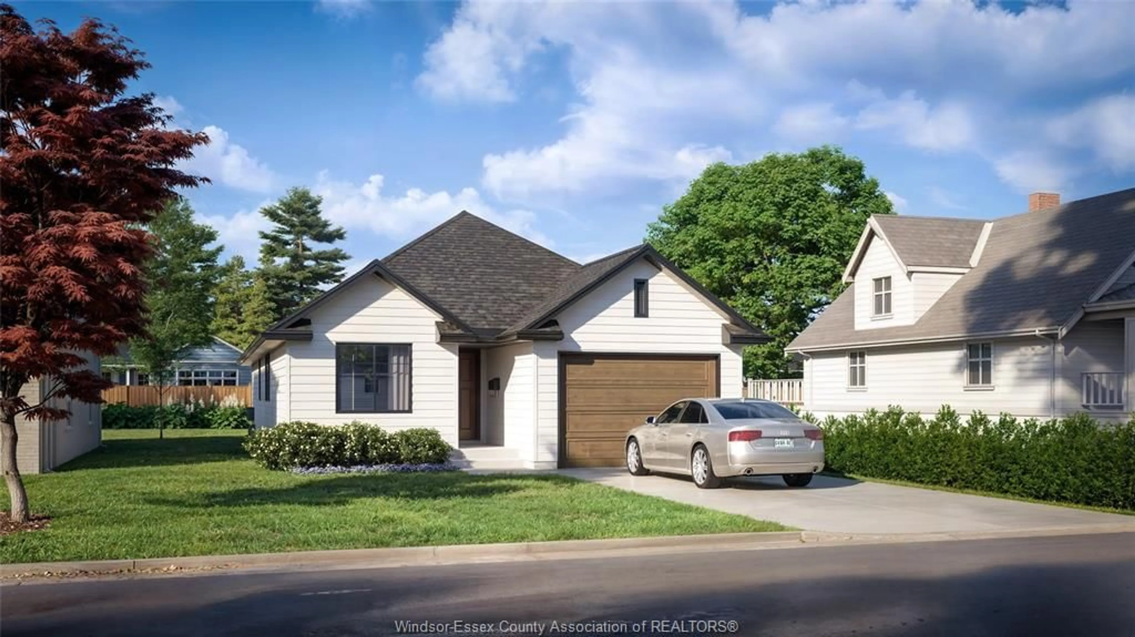 Home with brick exterior material, street for 23 MCBRIDE Ave, Amherstburg Ontario N9V 2Y8