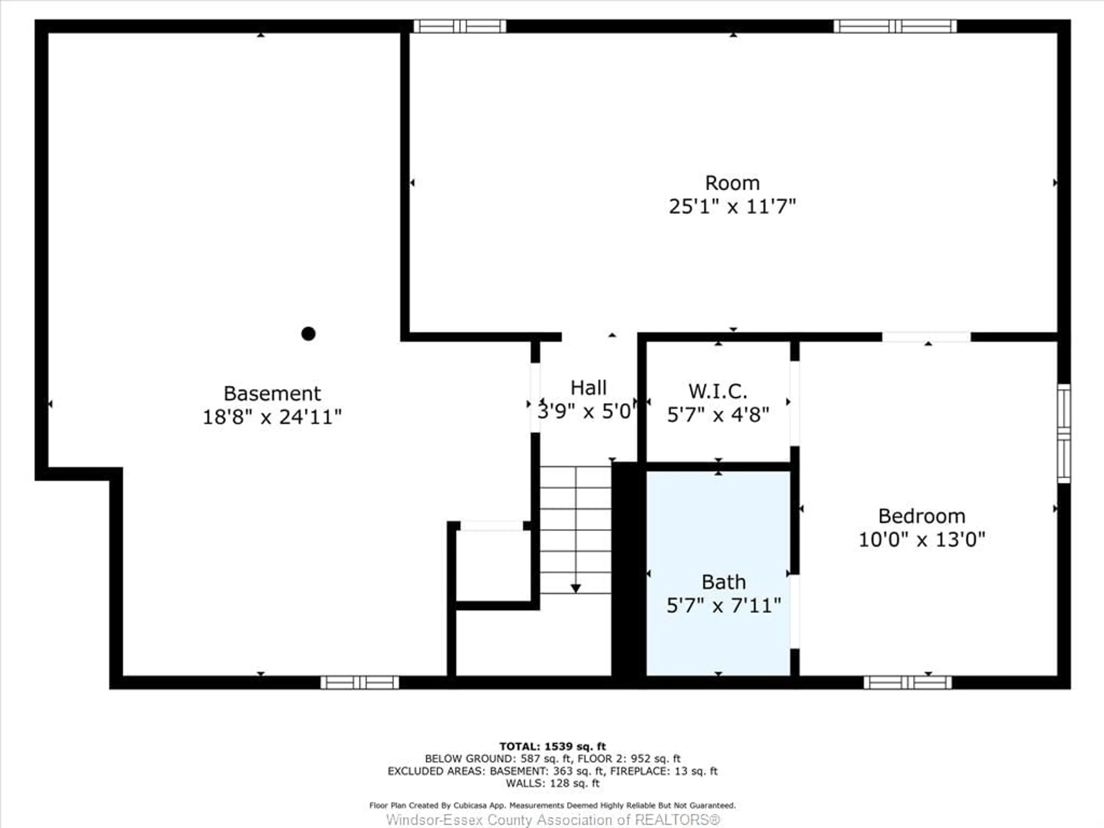 Floor plan for 854 BELLEPERCHE Pl, Windsor Ontario N8S 3C1