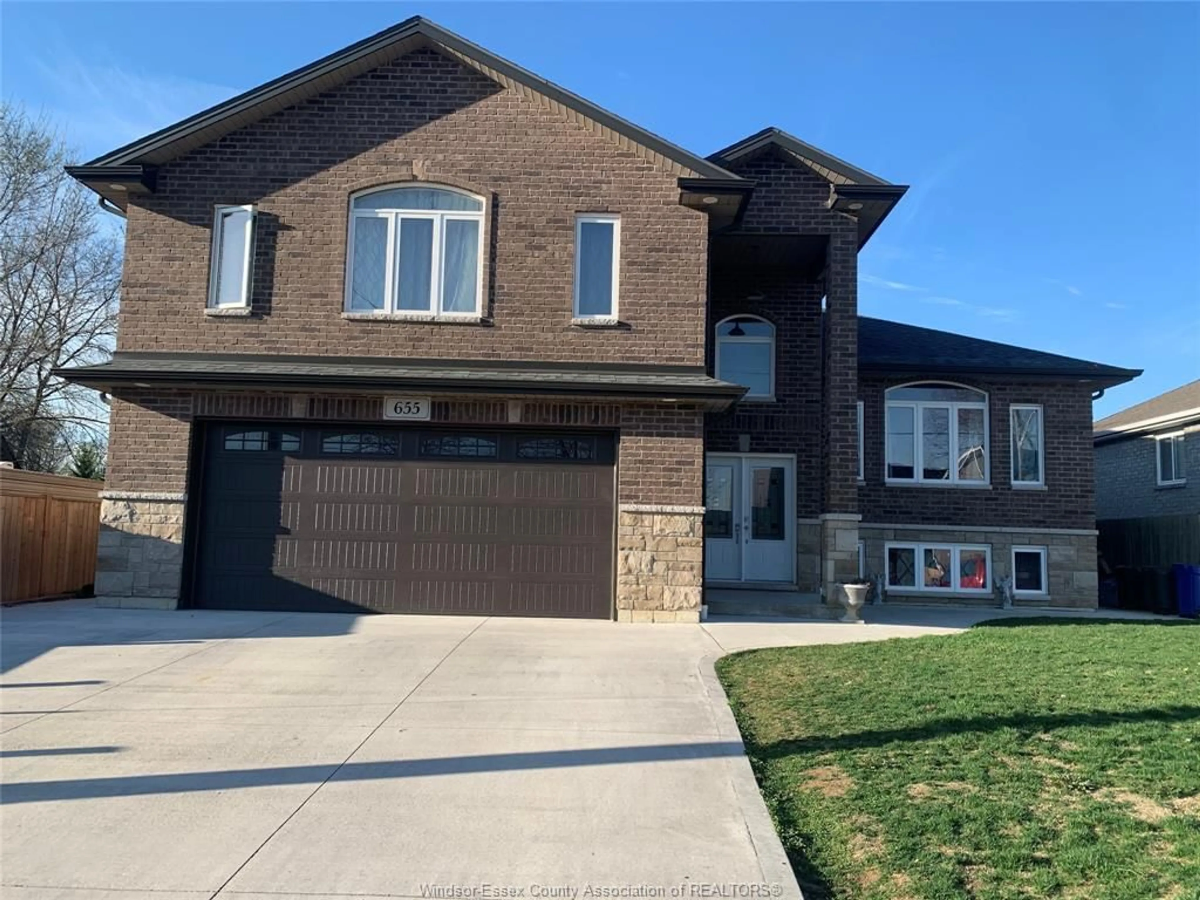 Home with brick exterior material, street for 655 RIVER Ave, LaSalle Ontario N9J 1A3