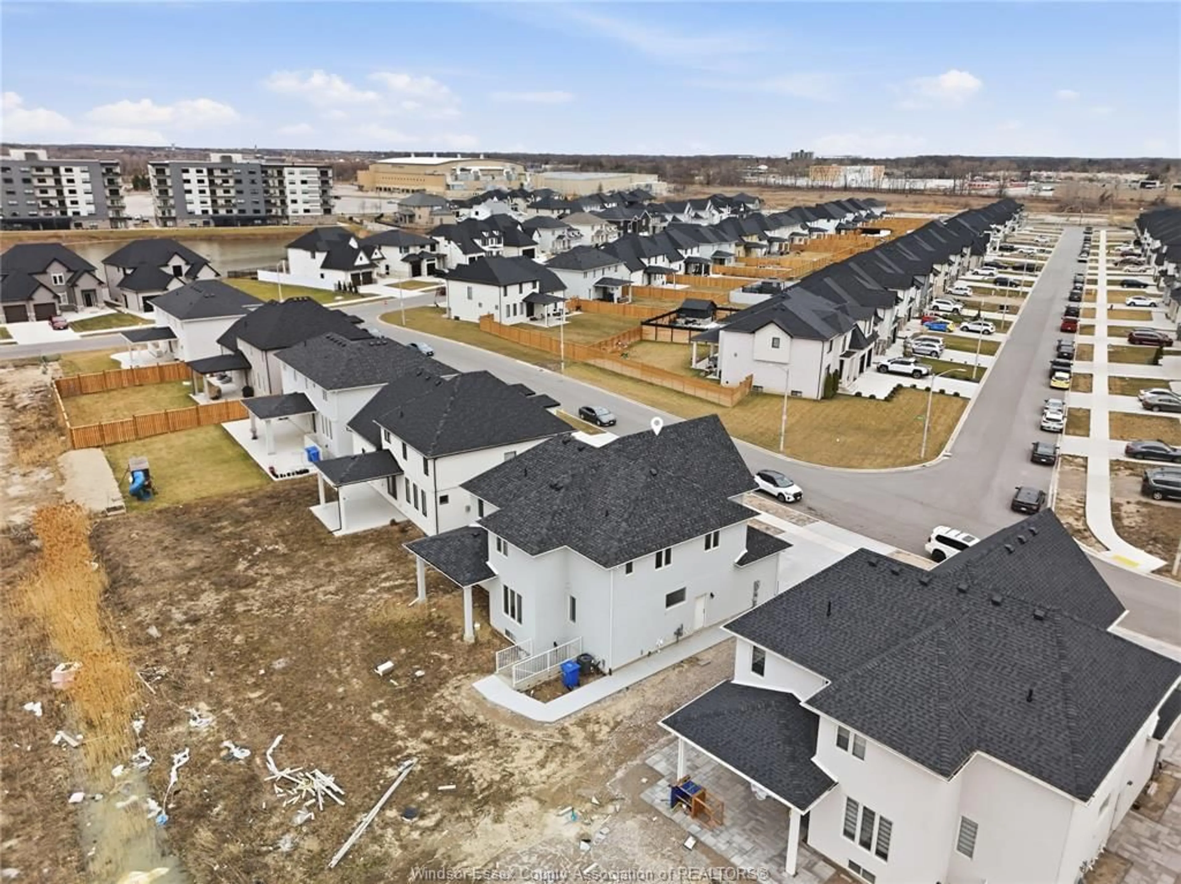 A pic from outside/outdoor area/front of a property/back of a property/a pic from drone, street for 8564 PRONOVOST Pl, Windsor Ontario N6Y 0M9