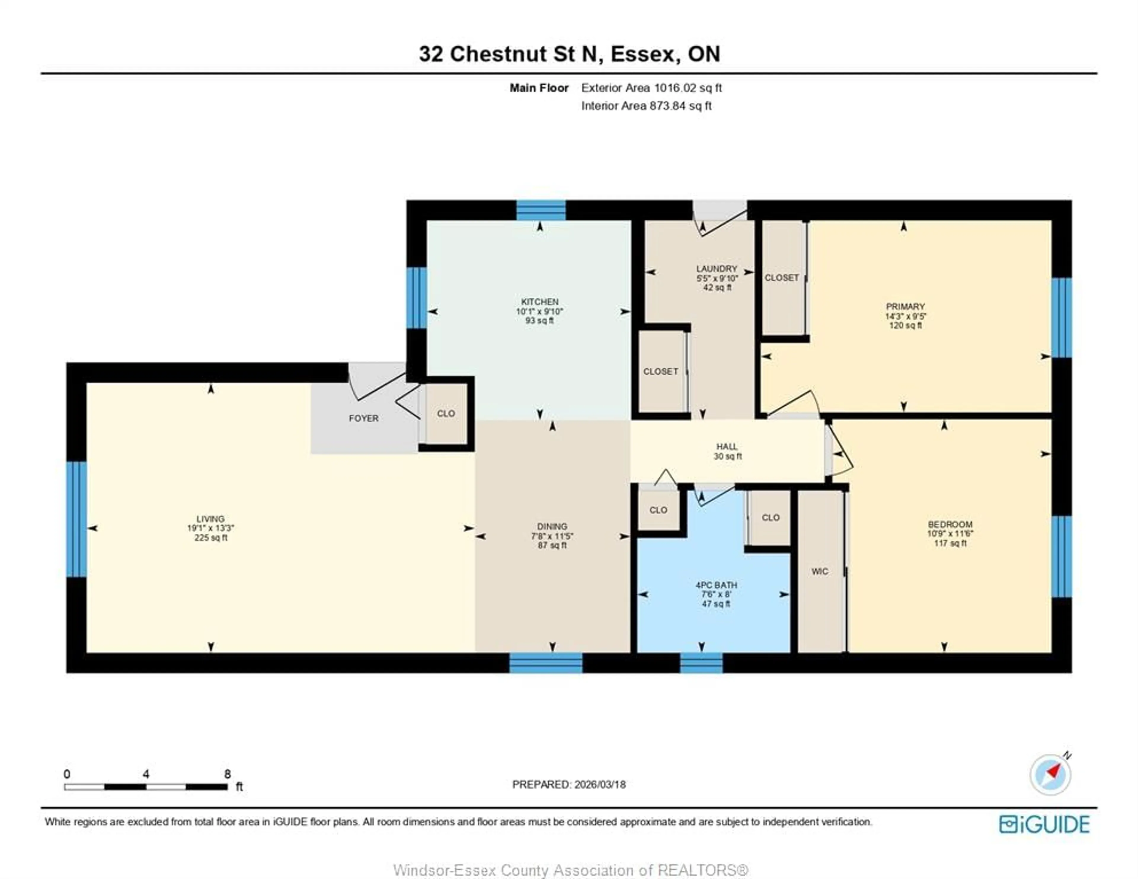 Floor plan for 32 Chestnut, McGregor Ontario N0R 1J0