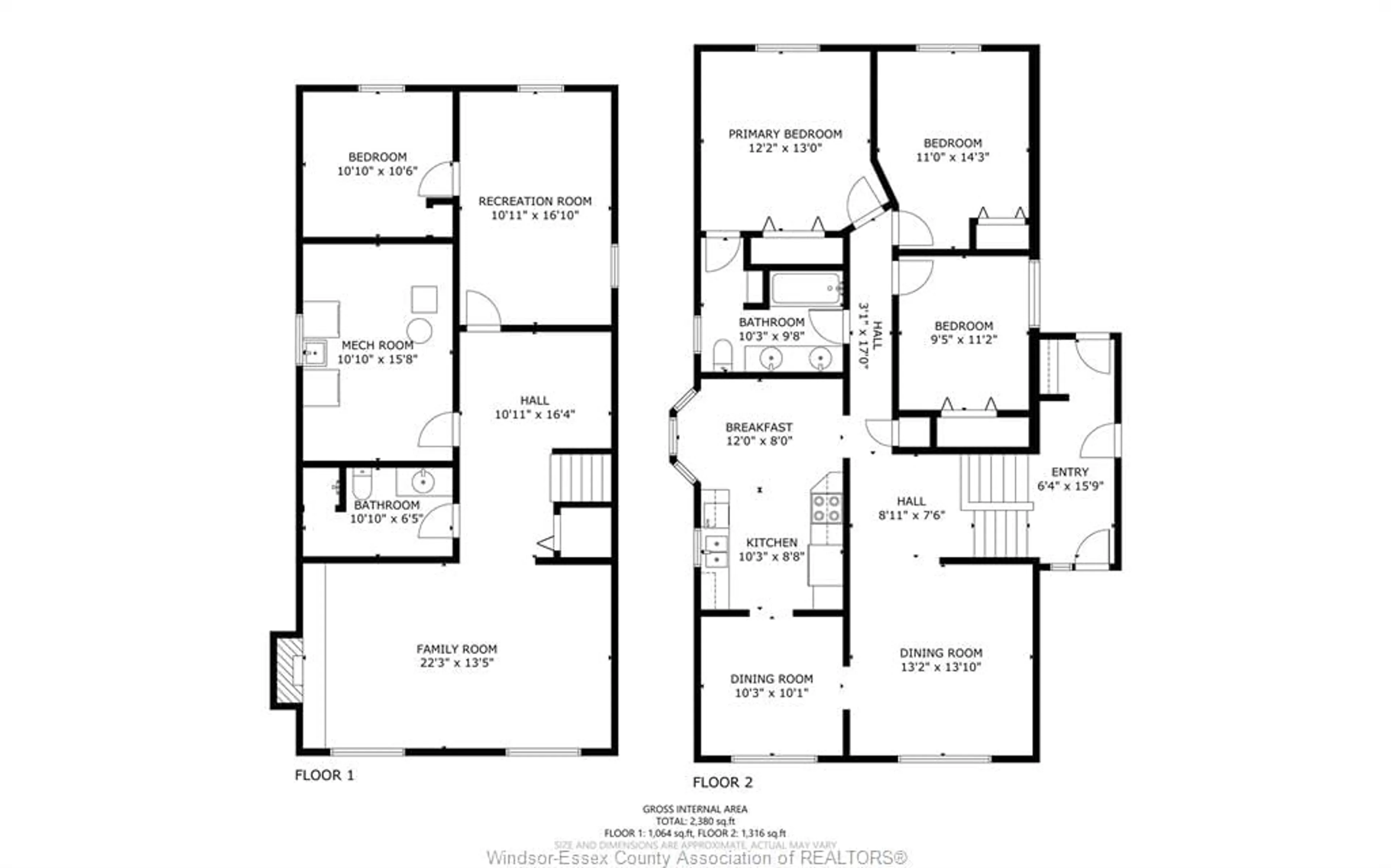 Floor plan for 7129 ISABELLE Crt, Windsor Ontario N9S 4J6