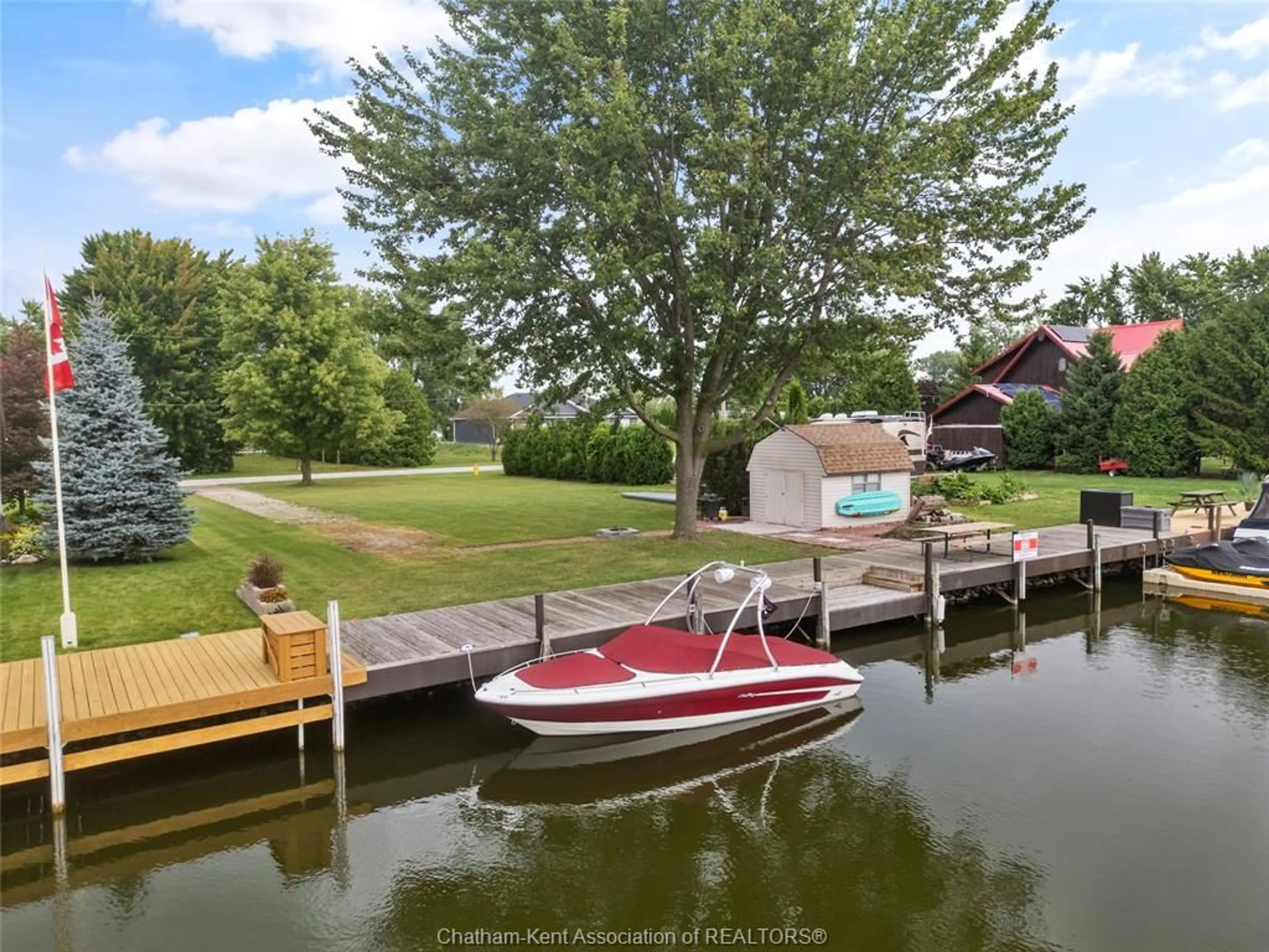 A pic from outside/outdoor area/front of a property/back of a property/a pic from drone, water/lake/river/ocean view for 19155 Light Cove Ave, Lighthouse Cove Ontario N0P 2L0