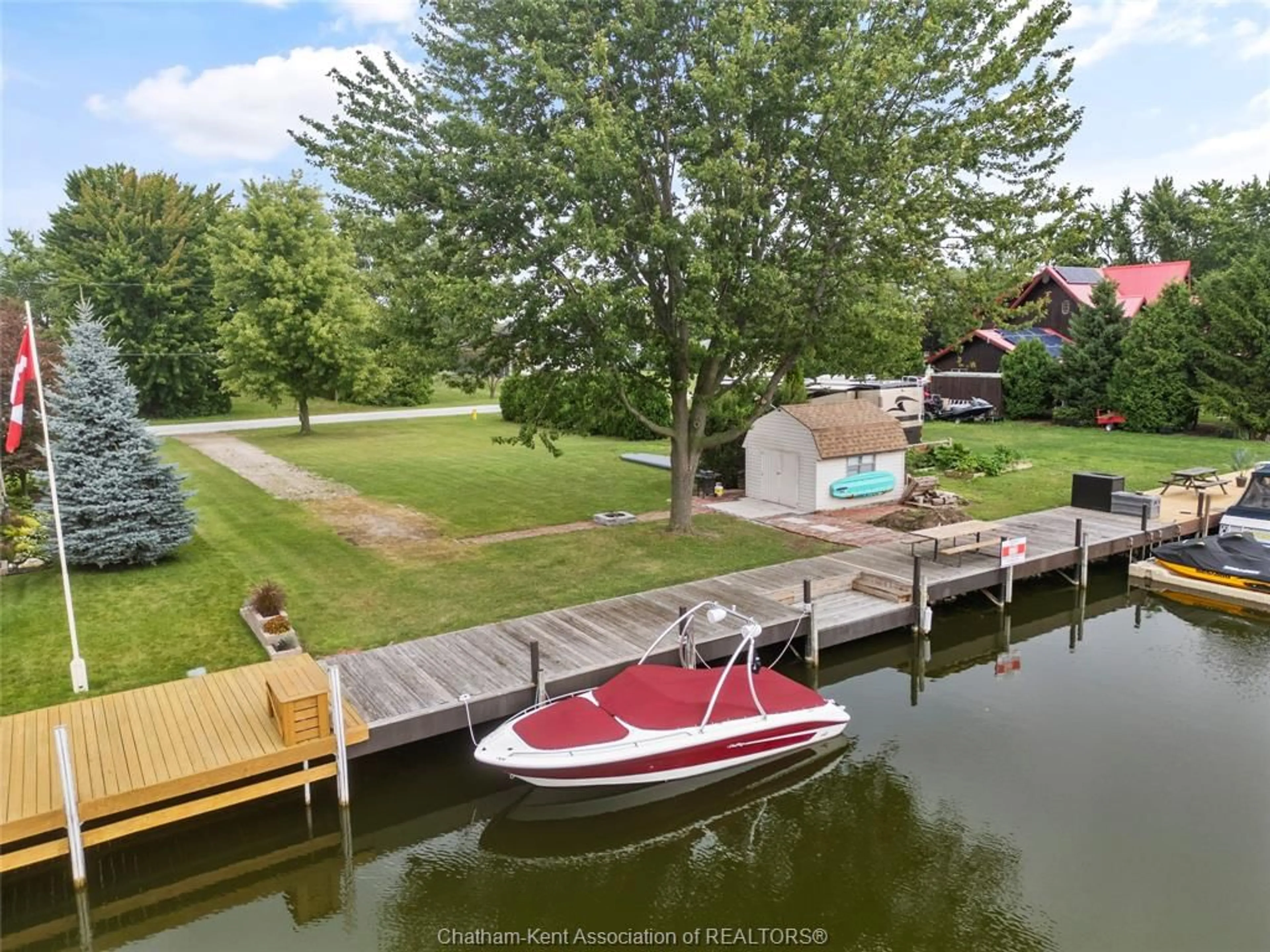 A pic from outside/outdoor area/front of a property/back of a property/a pic from drone, water/lake/river/ocean view for 19155 Light Cove Ave, Lighthouse Cove Ontario N0P 2L0
