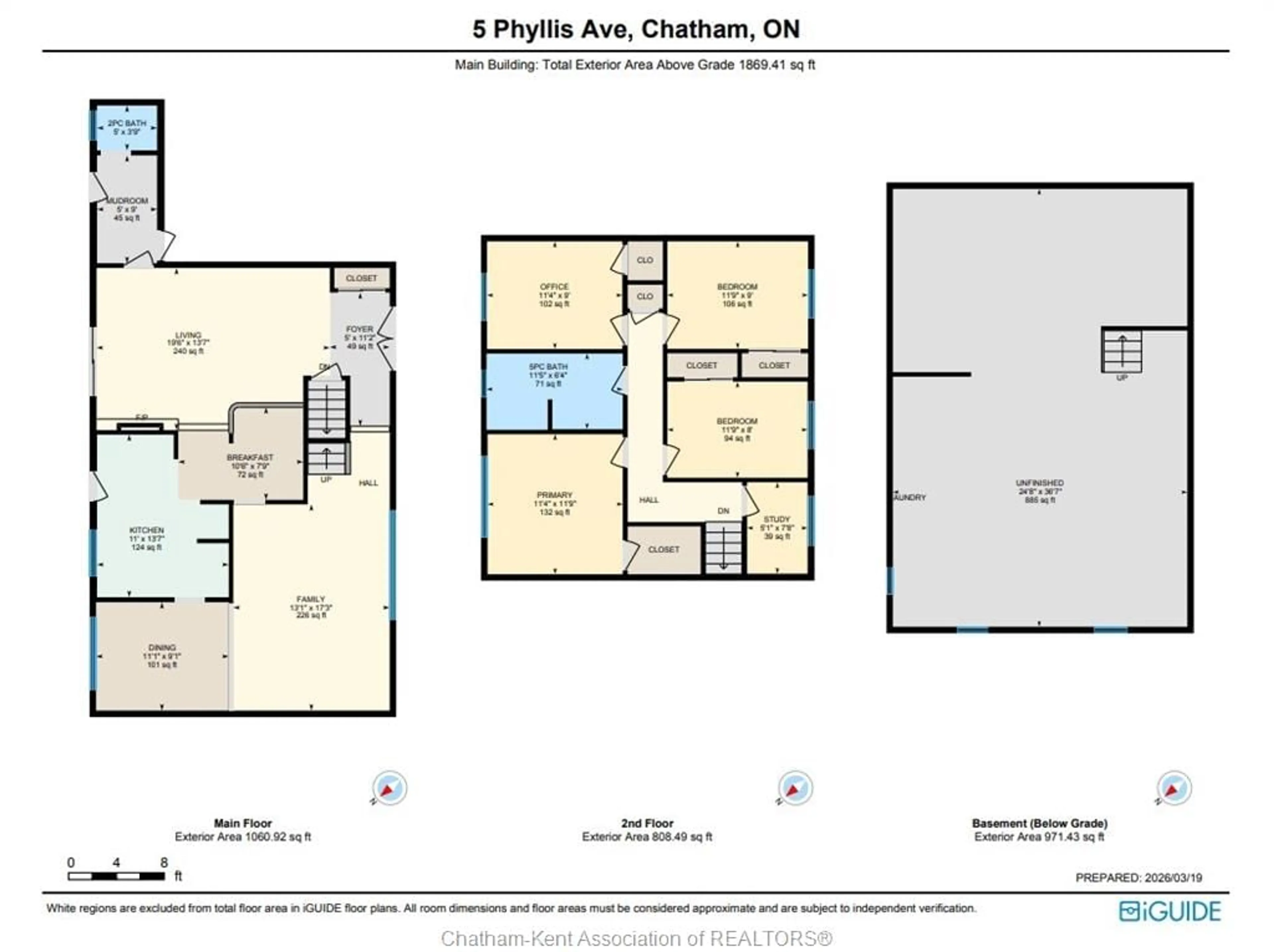 Floor plan for 5 Phyllis Ave, Chatham Ontario N7M 3B8