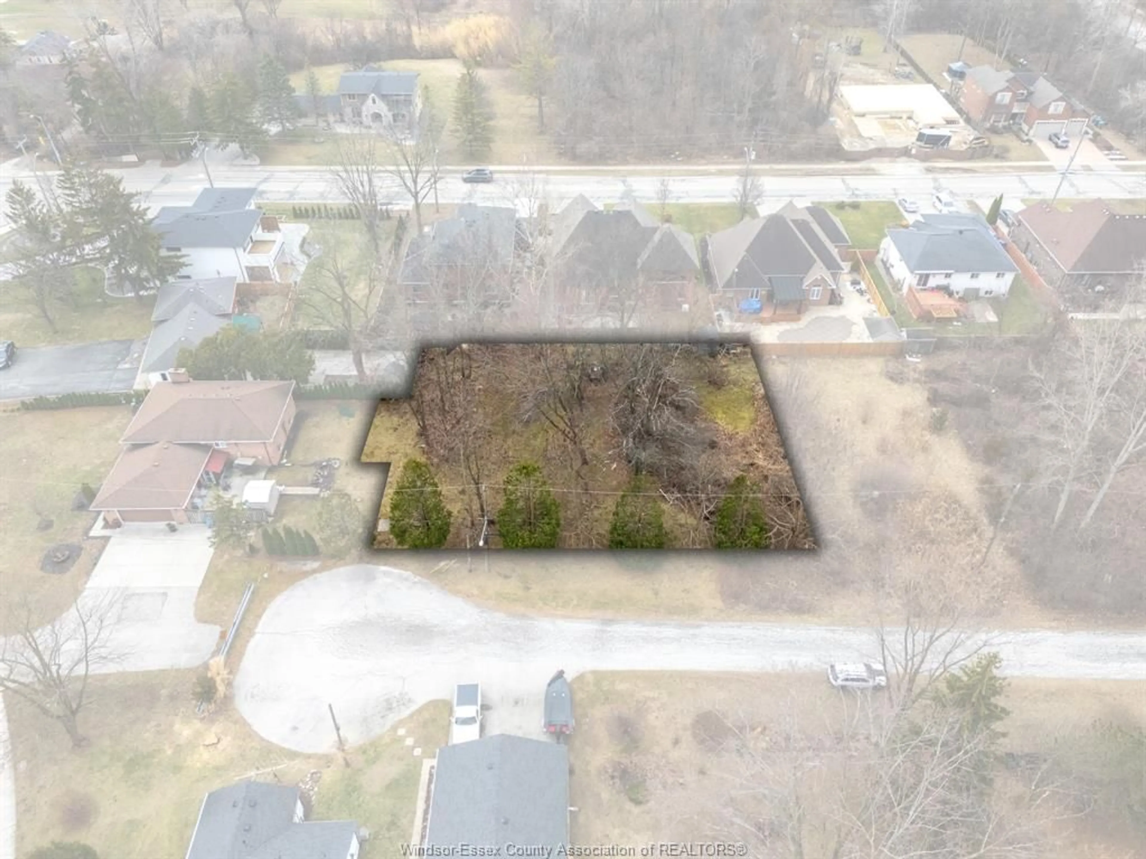 A pic from outside/outdoor area/front of a property/back of a property/a pic from drone, unknown for V/L Brooklyn Ave, LaSalle Ontario N9H 2P4