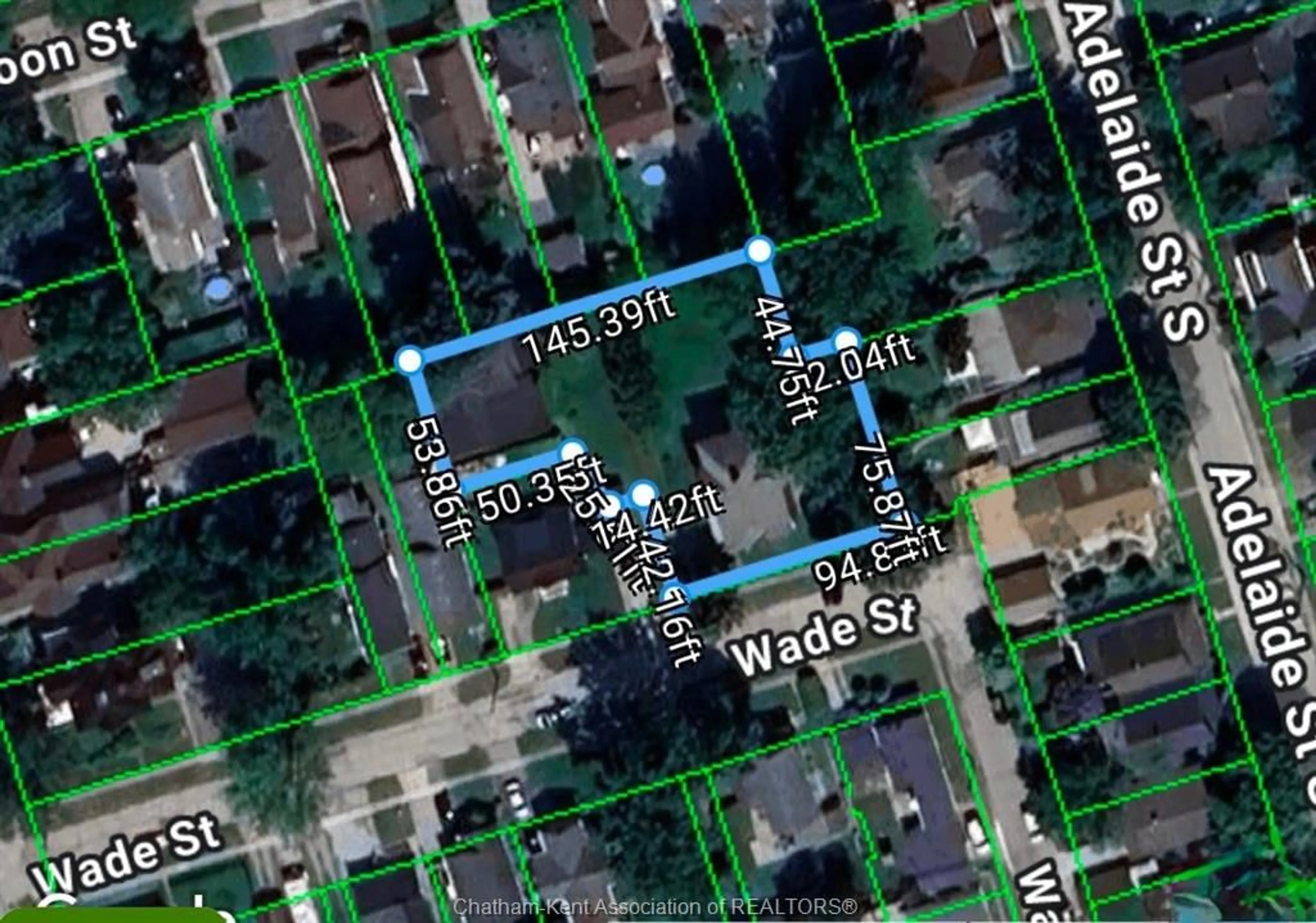 Picture of a map for 27 & 31 Wade St, Chatham Ontario N7M 3T6