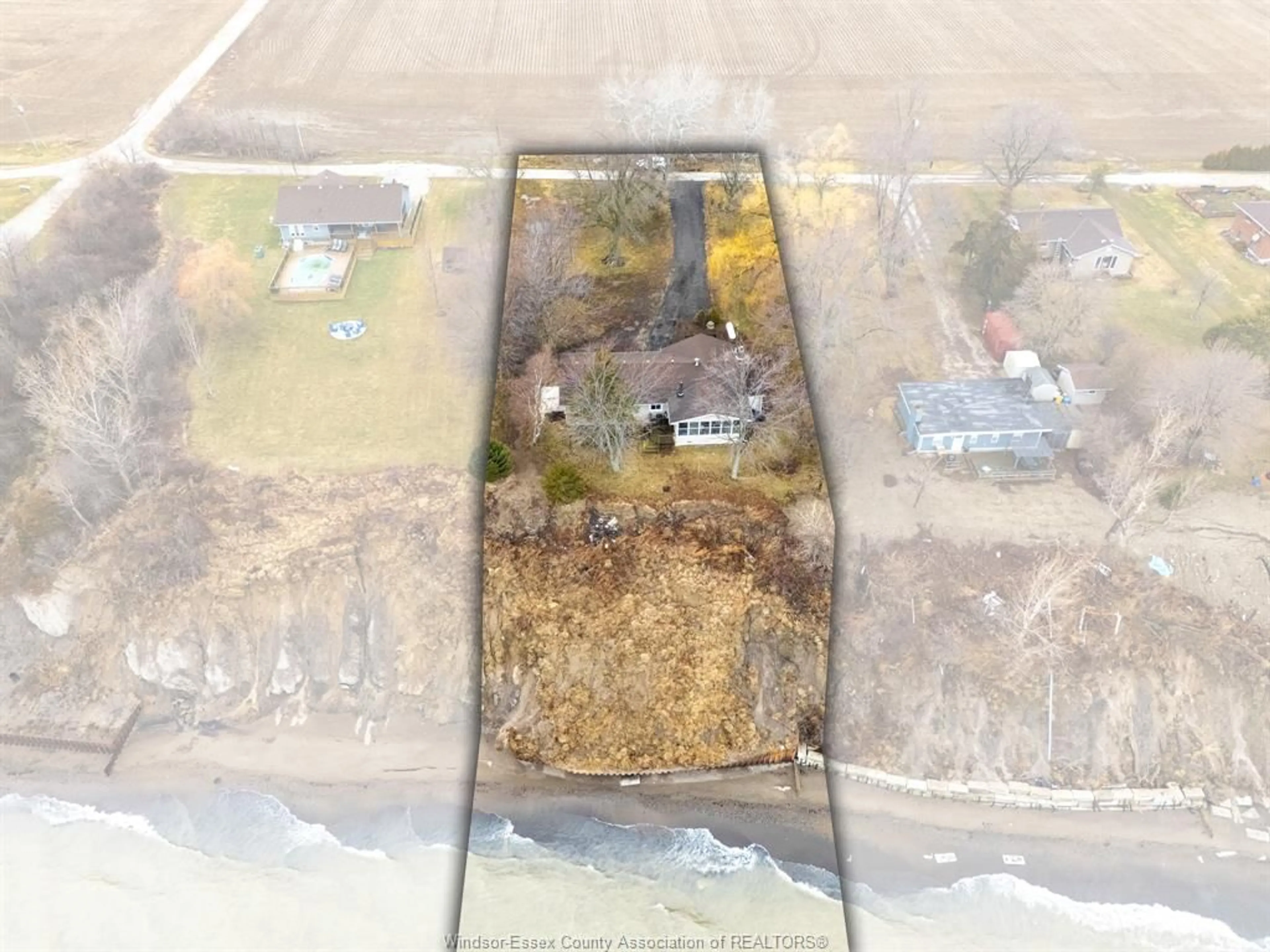 A pic from outside/outdoor area/front of a property/back of a property/a pic from drone, unknown for 1956 Ocean Blvd, Wheatley Ontario N0P 2P0