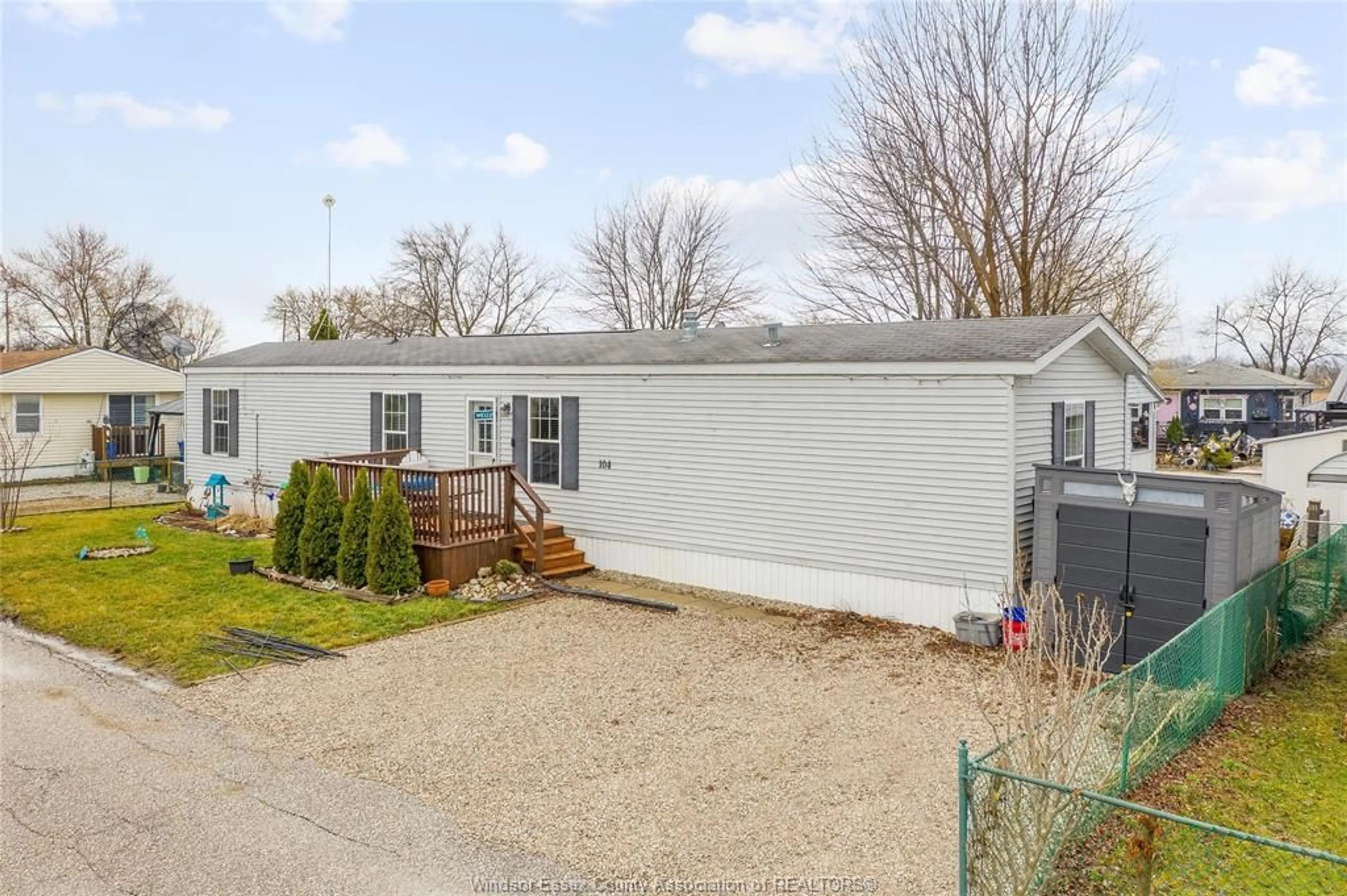 Home with vinyl exterior material, street for 104 BROOKS Blvd, Lakeshore Ontario N8N 2P7