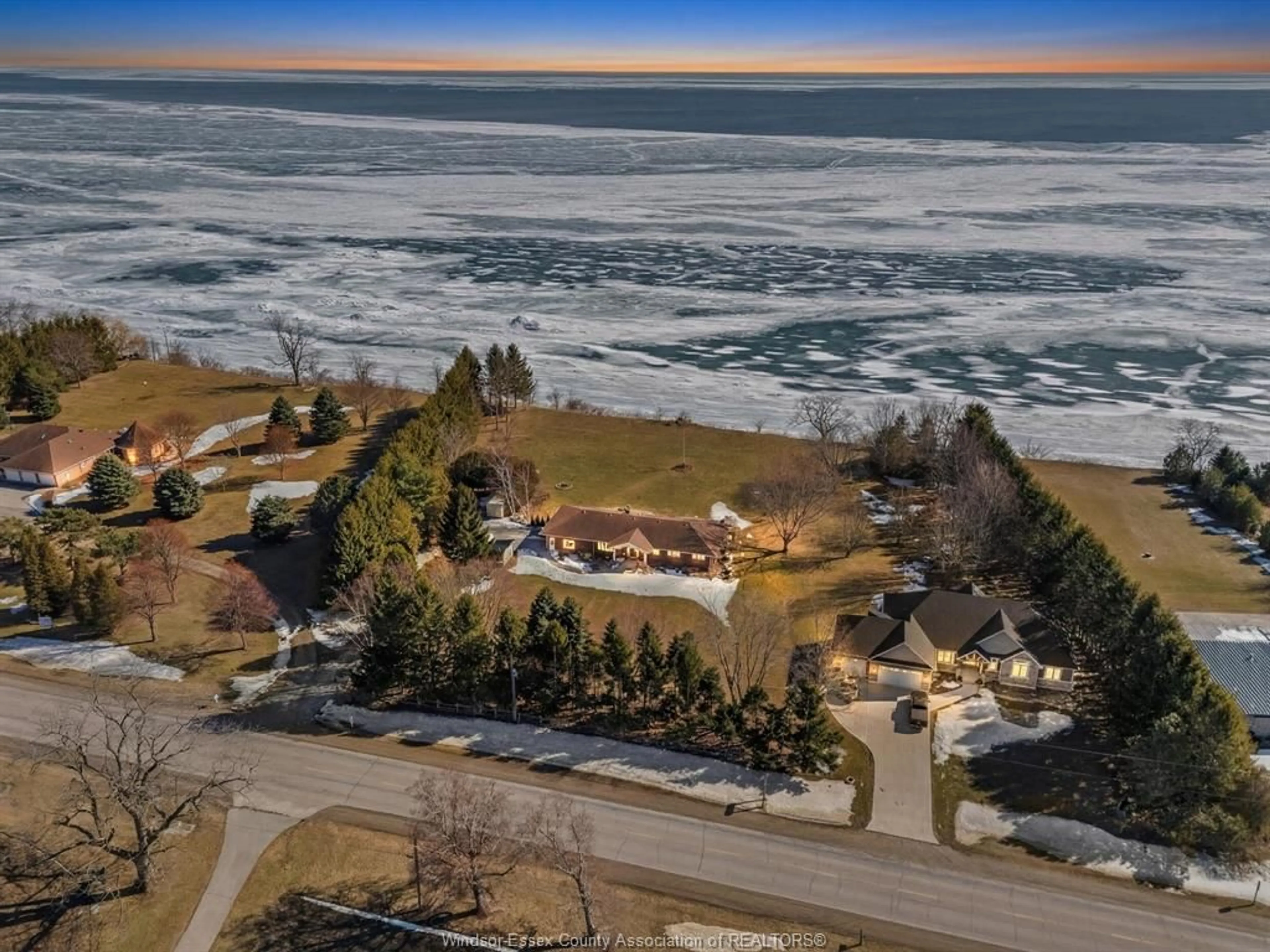 A pic from outside/outdoor area/front of a property/back of a property/a pic from drone, water/lake/river/ocean view for 7150 Talbot Trail, Blenheim Ontario N0P 1A0