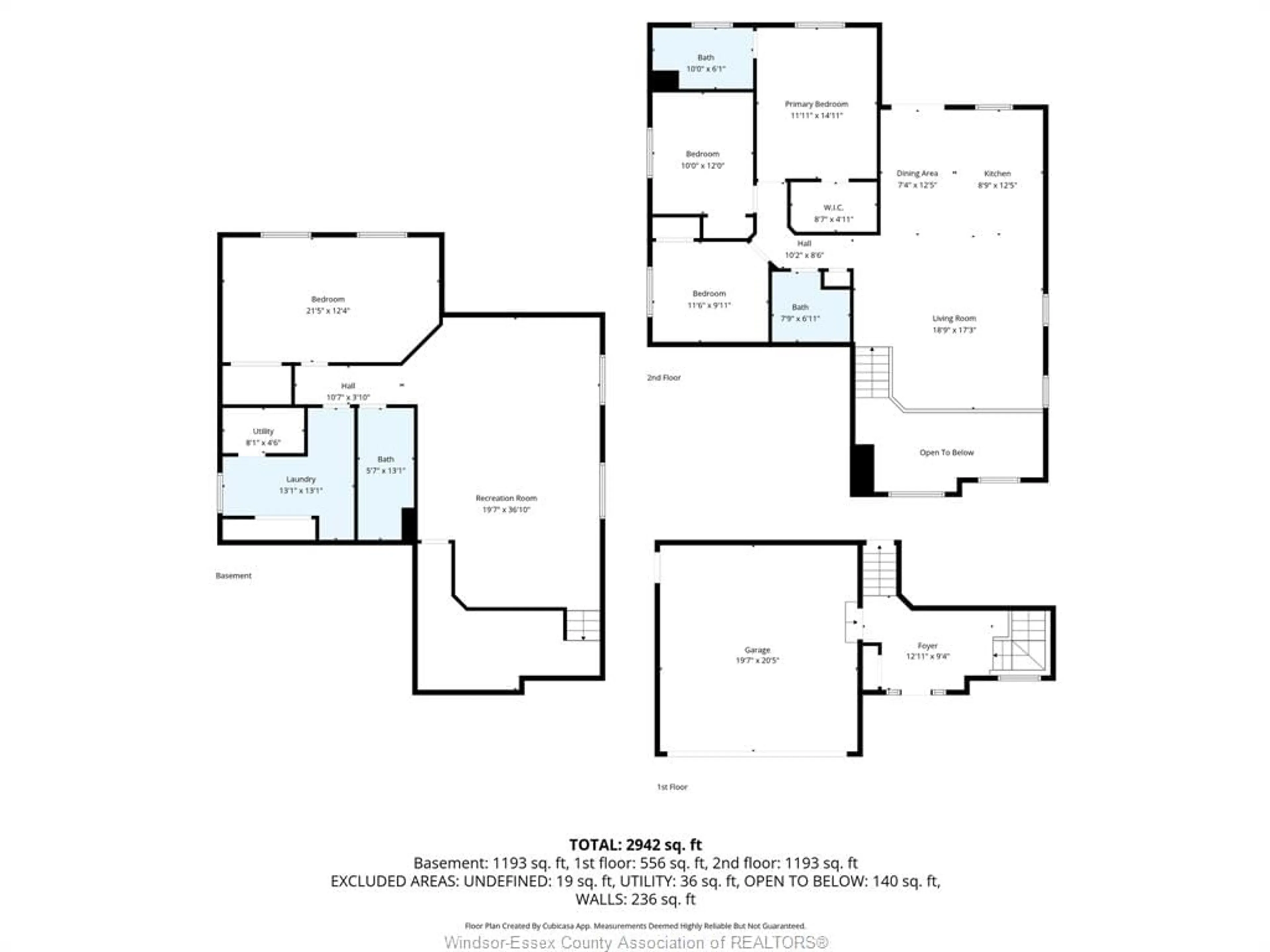 Floor plan for 411 Thompson Ave, Amherstburg Ontario N9V 0G8