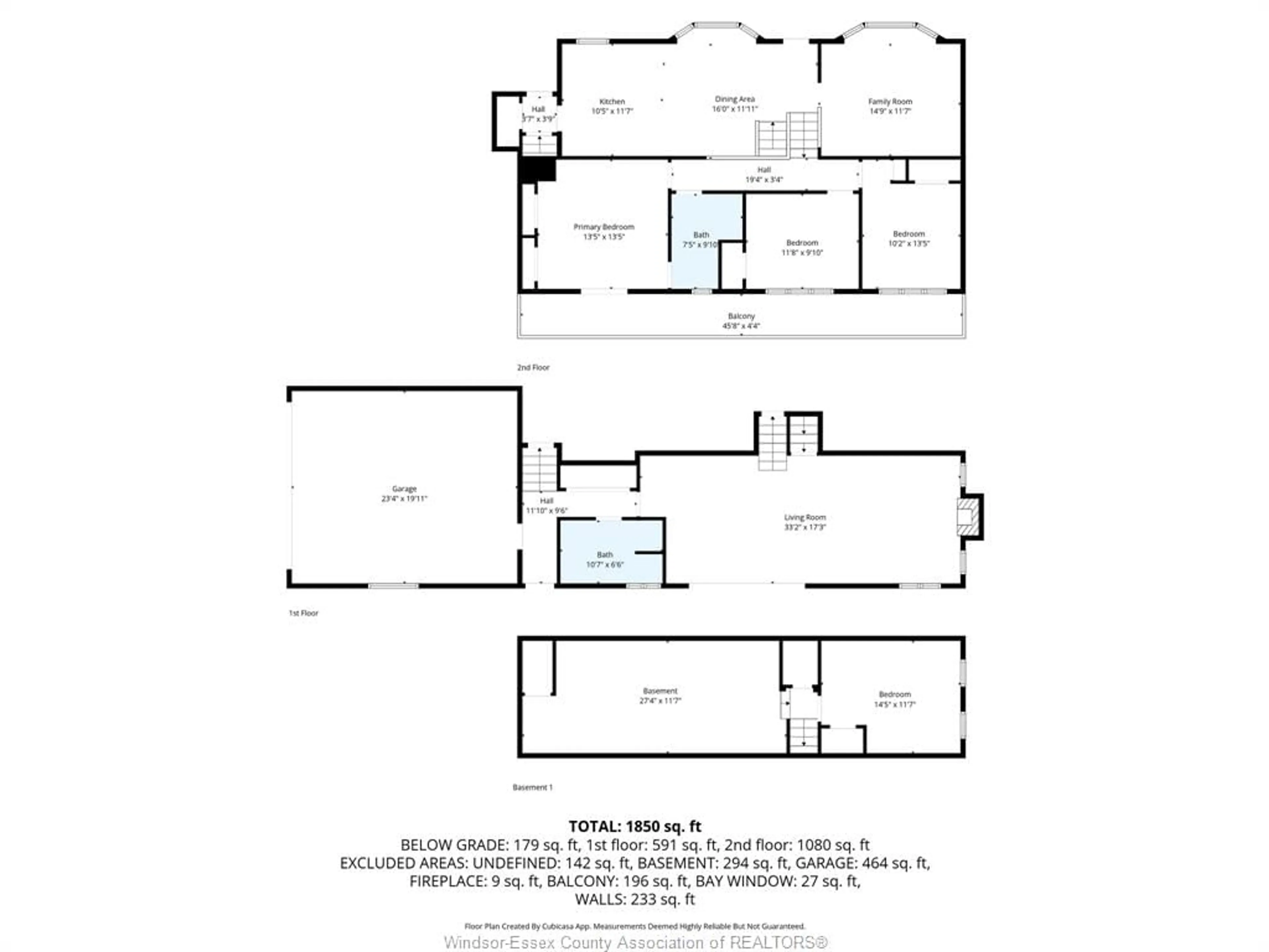 Floor plan for 224 WEST PIKE CREEK, Lakeshore Ontario N8N 2L9