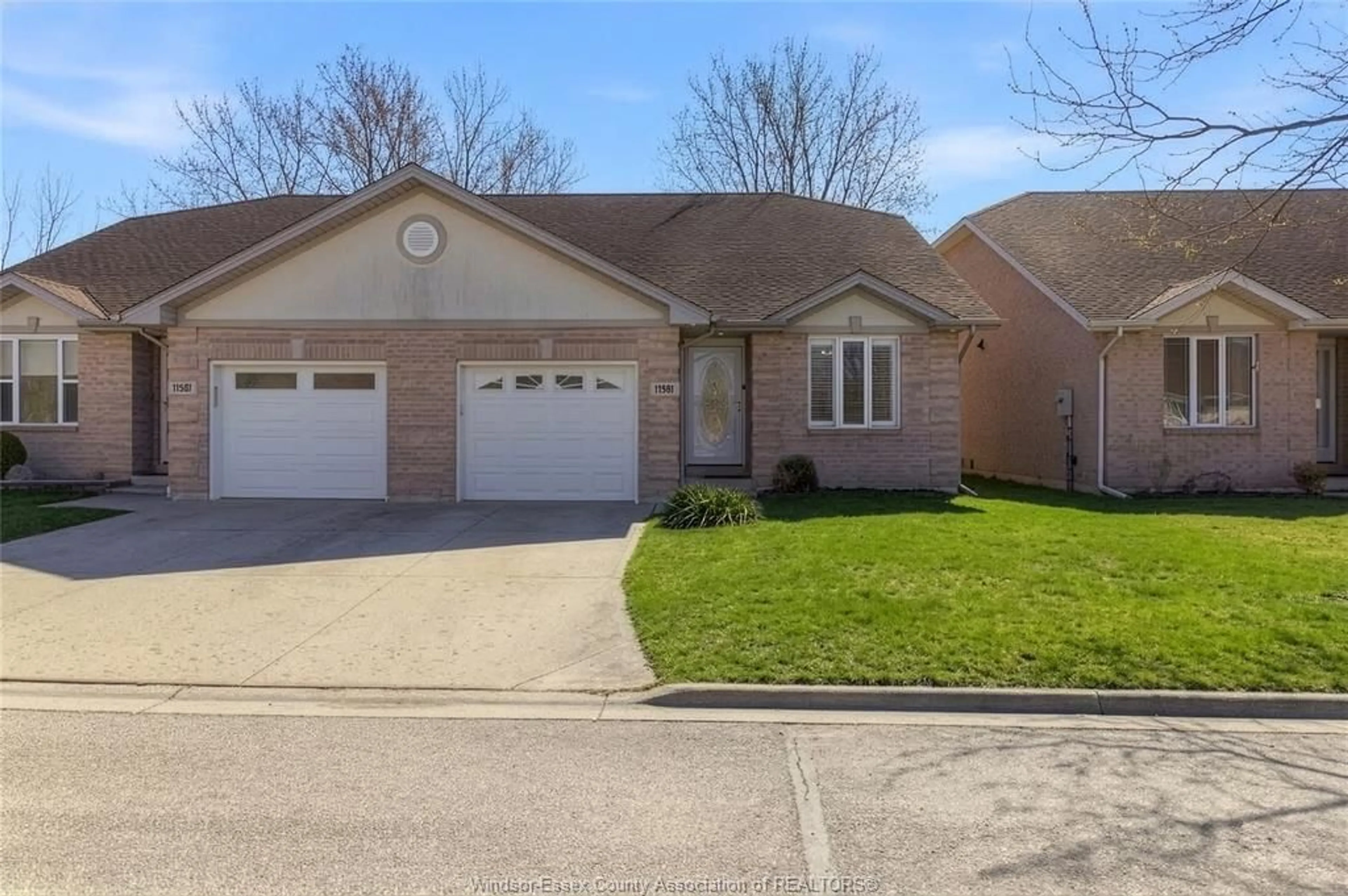 Home with brick exterior material, street for 11581 LEATHORNE St, Windsor Ontario N8P 1P6