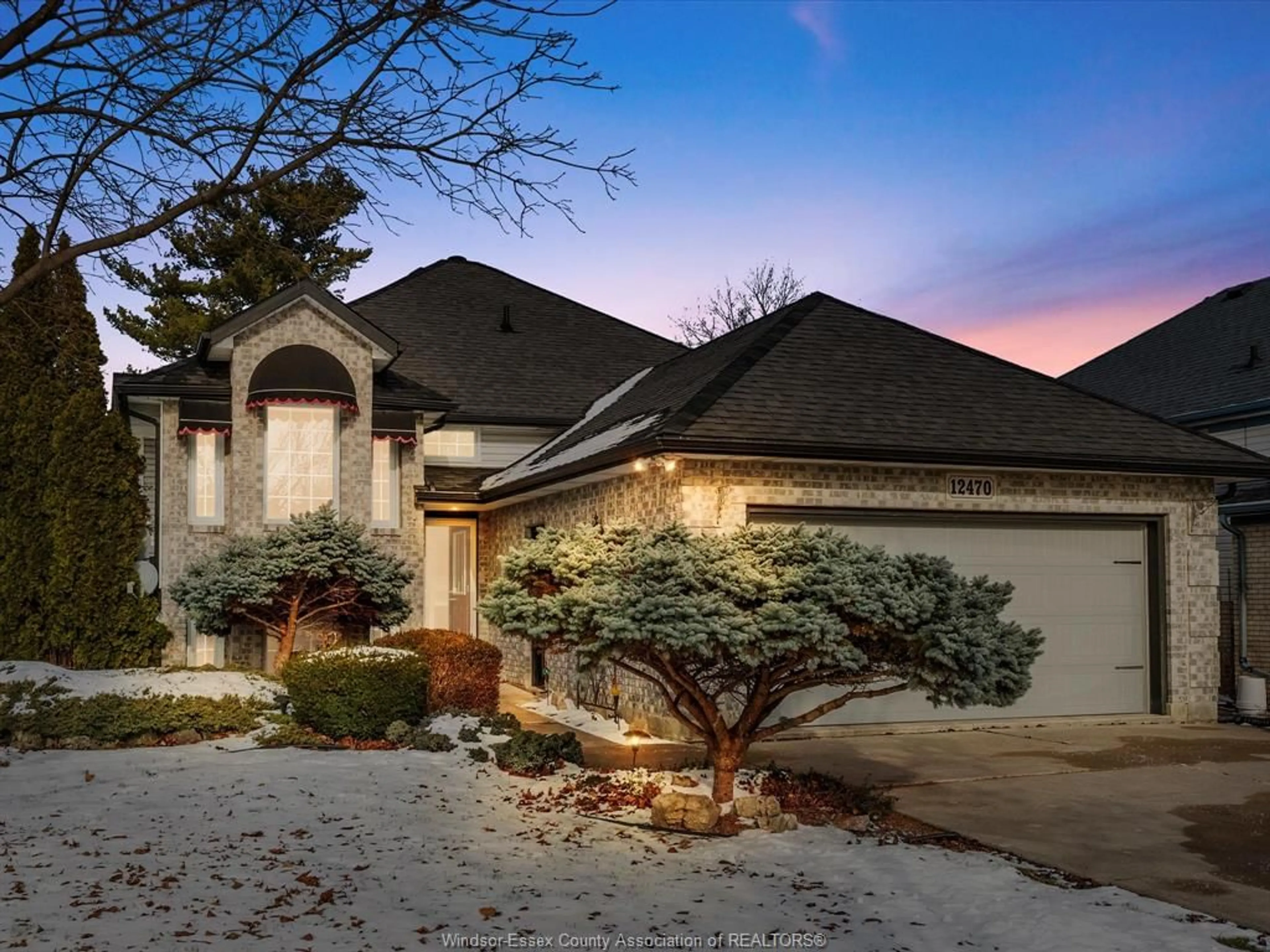 Home with brick exterior material, street for 12470 Little River Blvd, Tecumseh Ontario N8N 4V4