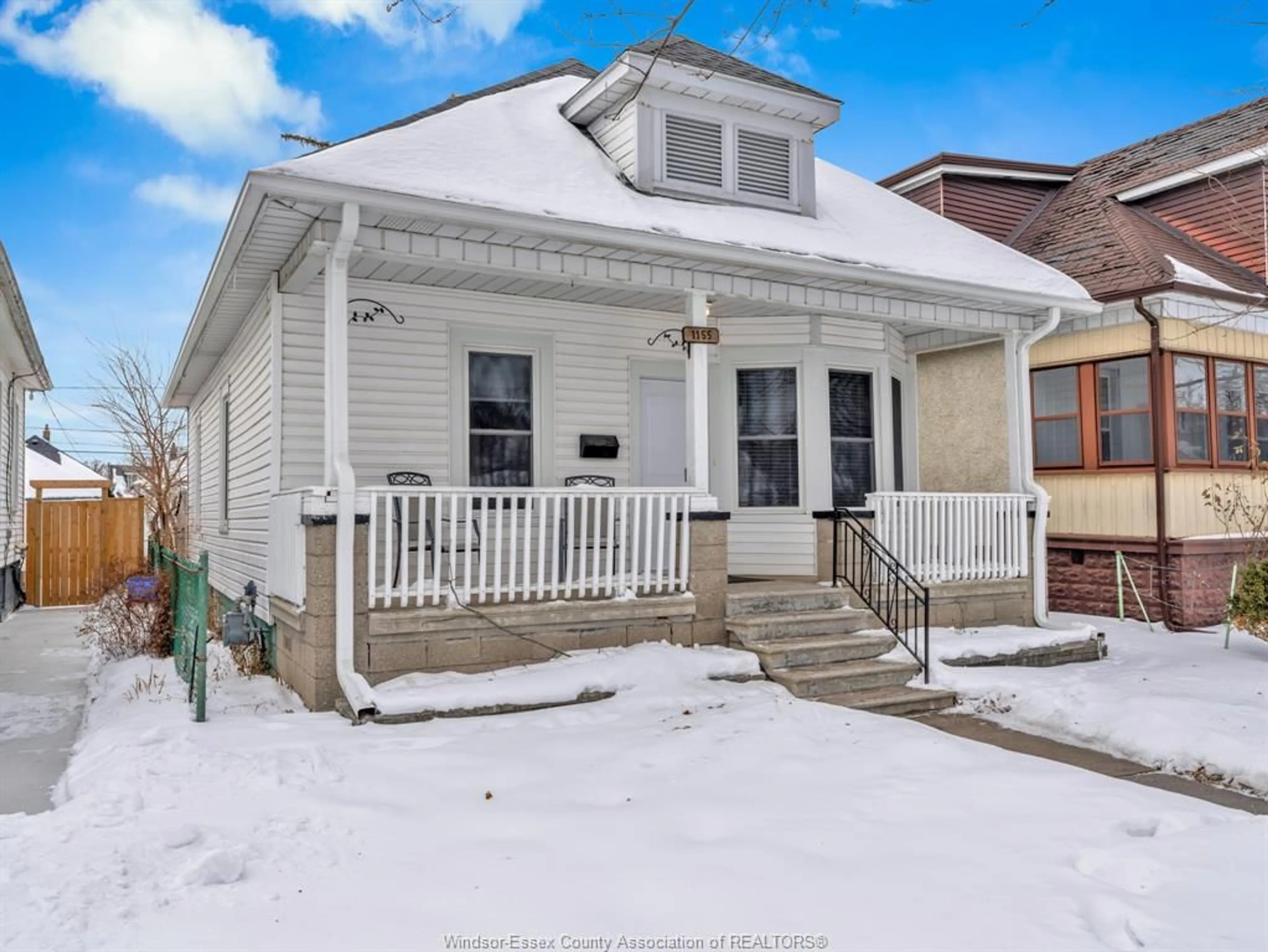 Home with vinyl exterior material, street for 1155 MOY Ave, Windsor Ontario N9A 2P4