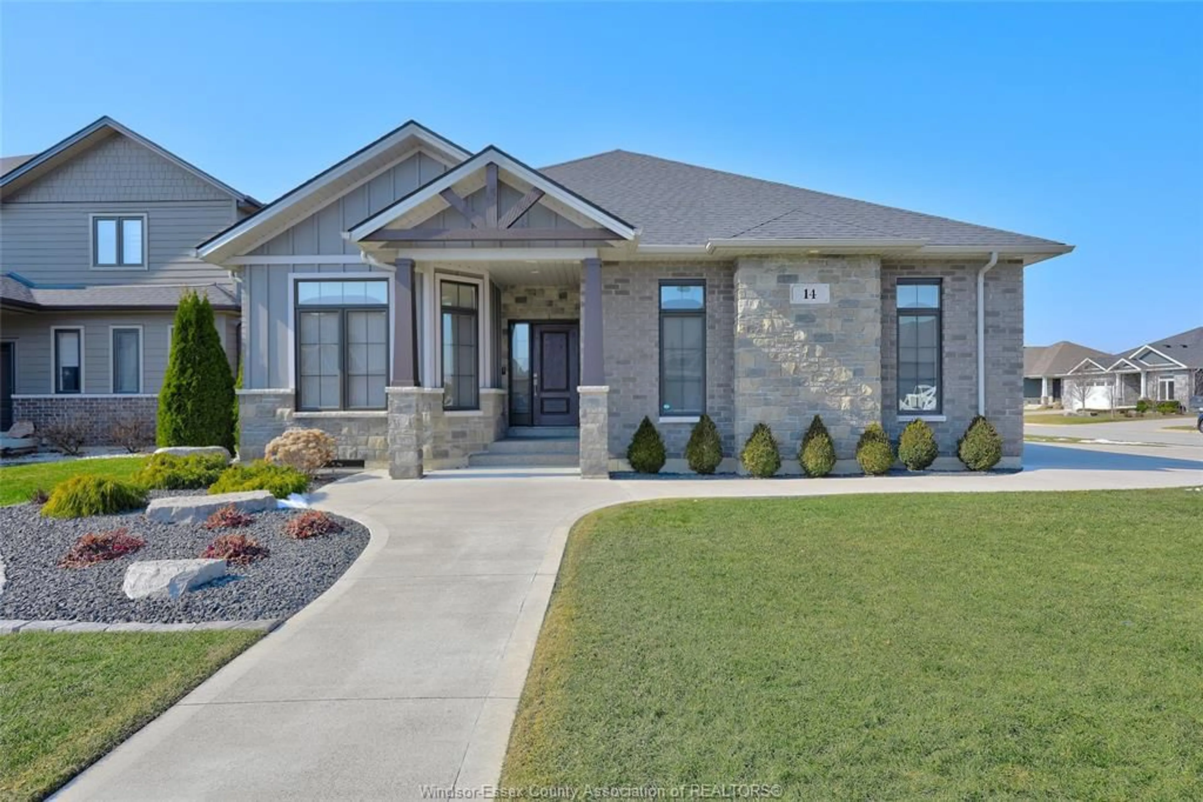 Home with brick exterior material, street for 14 LUKAS Dr, Kingsville Ontario N9Y 4G5