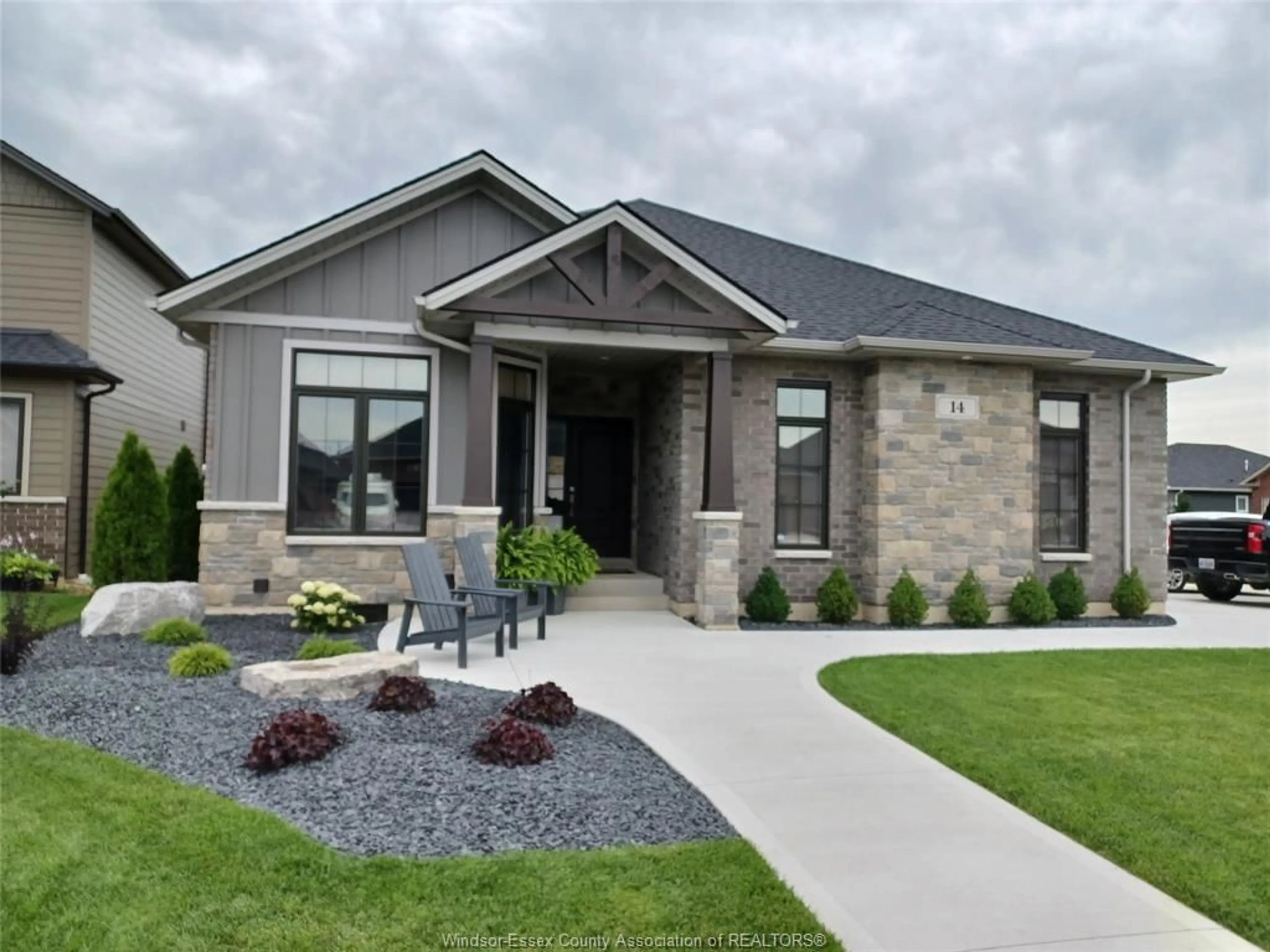 Home with brick exterior material, street for 14 LUKAS Dr, Kingsville Ontario N9Y 4G5