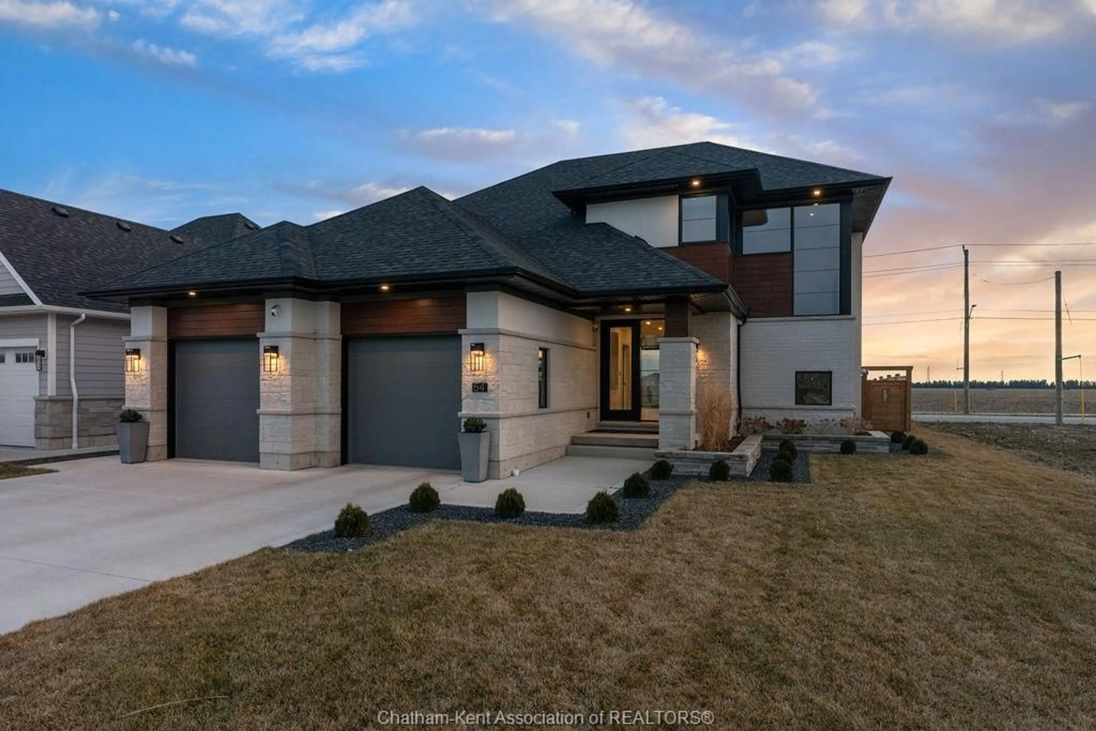 Home with brick exterior material, street for 54 Dundee Dr, Chatham Ontario N7M 0S7