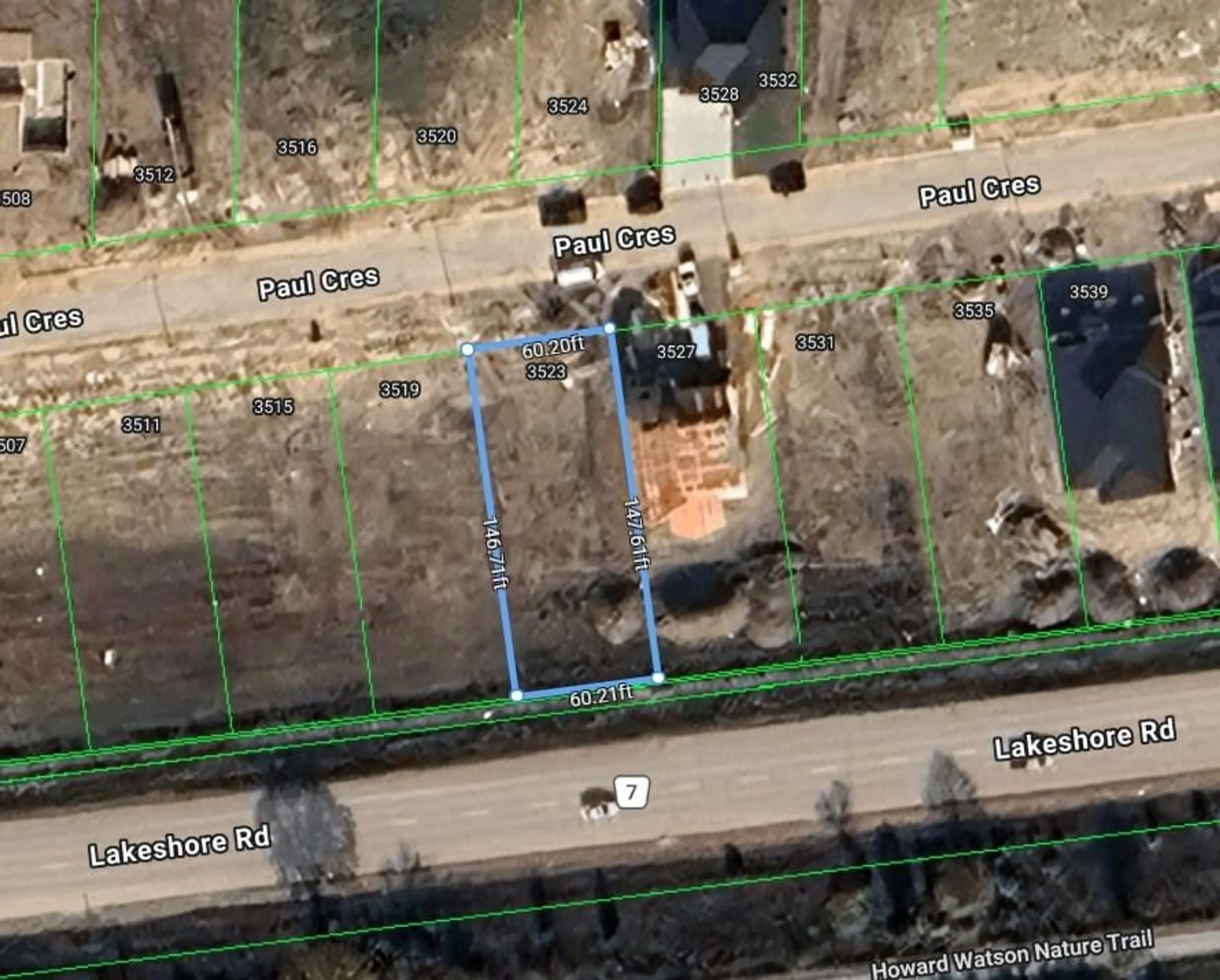 A pic from outside/outdoor area/front of a property/back of a property/a pic from drone, building for 3523 PAUL Cres, Plympton-Wyoming Ontario N0N 1E0