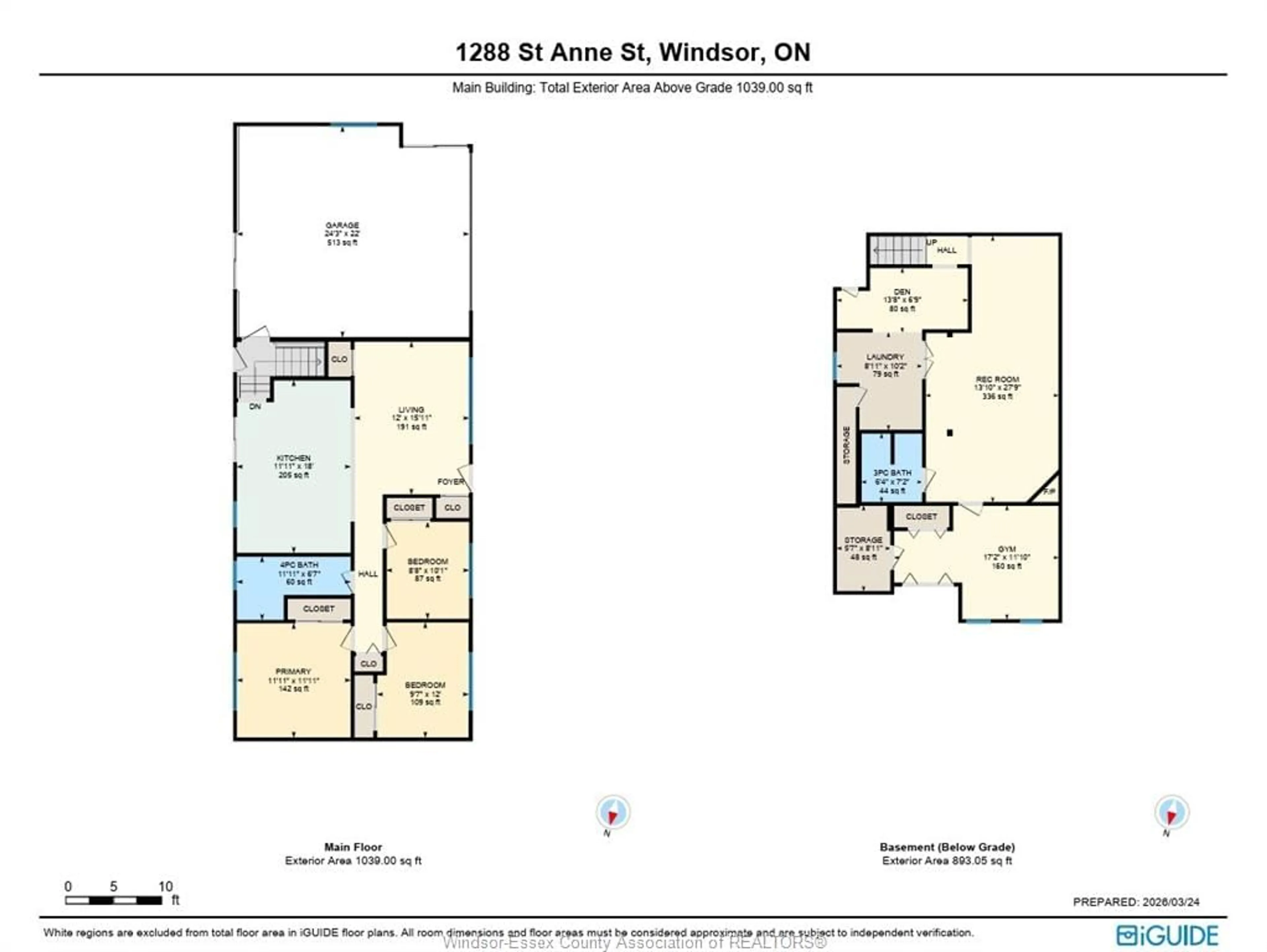 Floor plan for 1822 ST ANNE, Tecumseh Ontario N8N 1V4