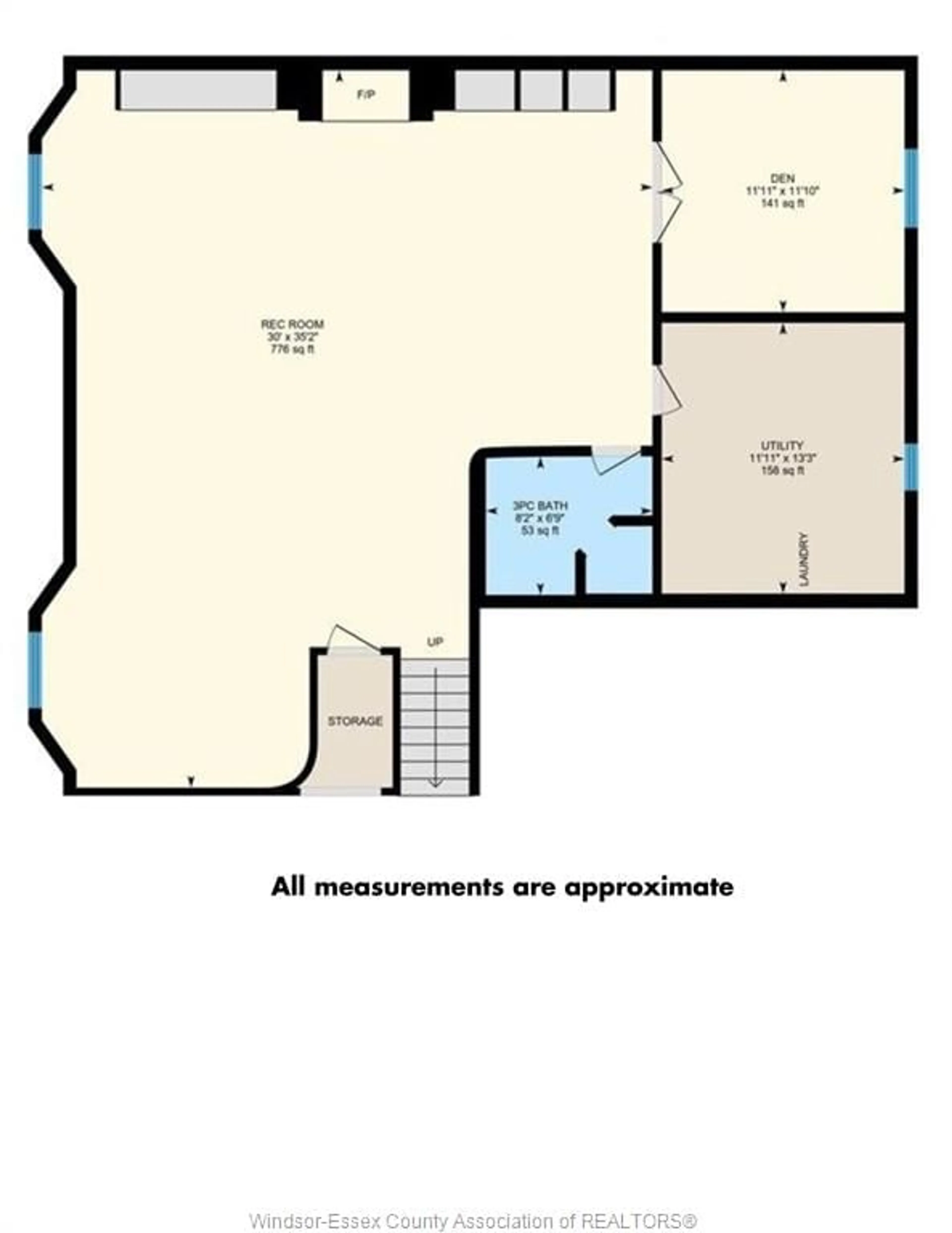 Floor plan for 938 NOVA, Windsor Ontario N9G 2S6