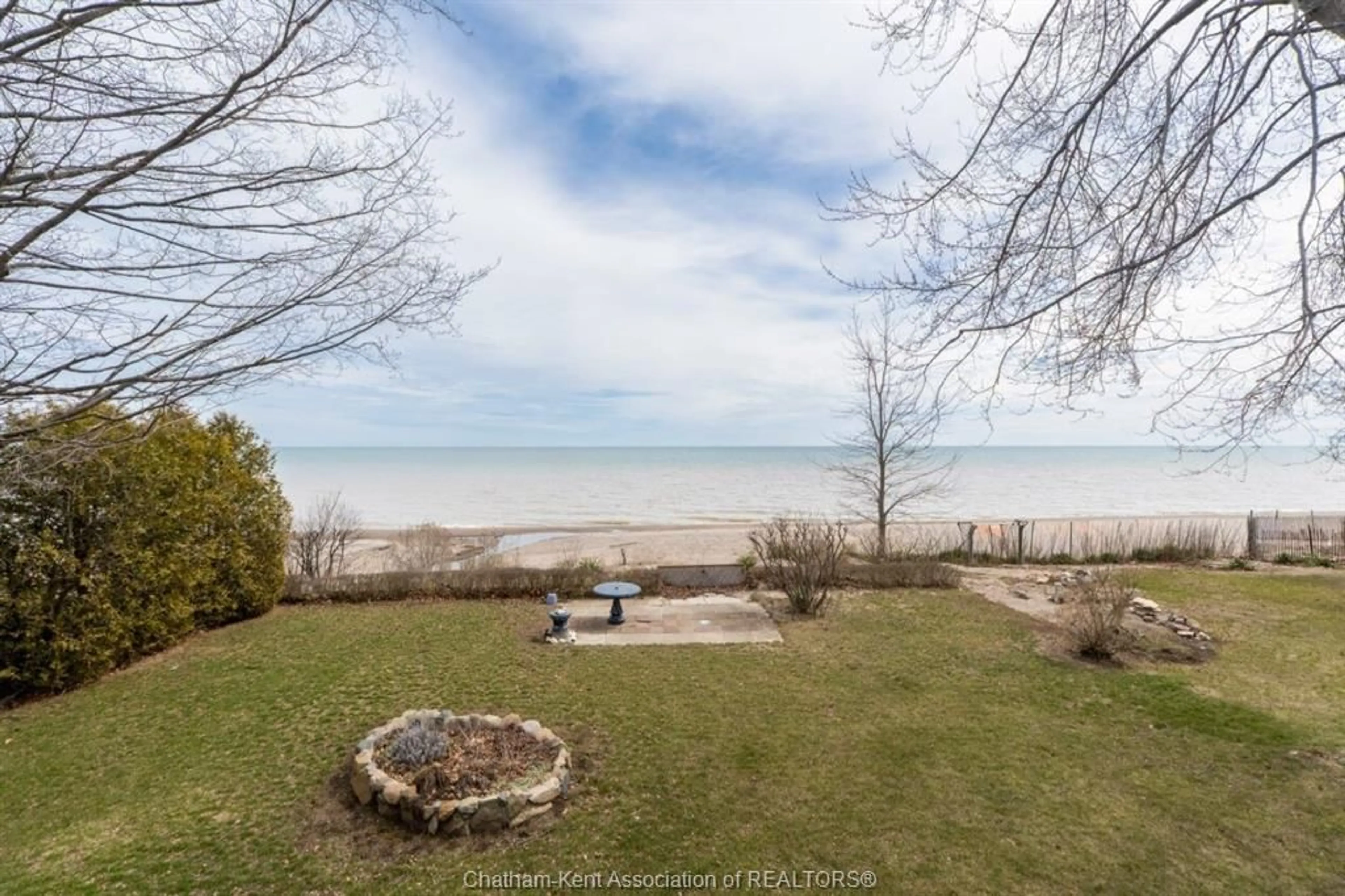 A pic from outside/outdoor area/front of a property/back of a property/a pic from drone, water/lake/river/ocean view for 12040 Rose Beach Line, Morpeth Ontario N0P 1X0