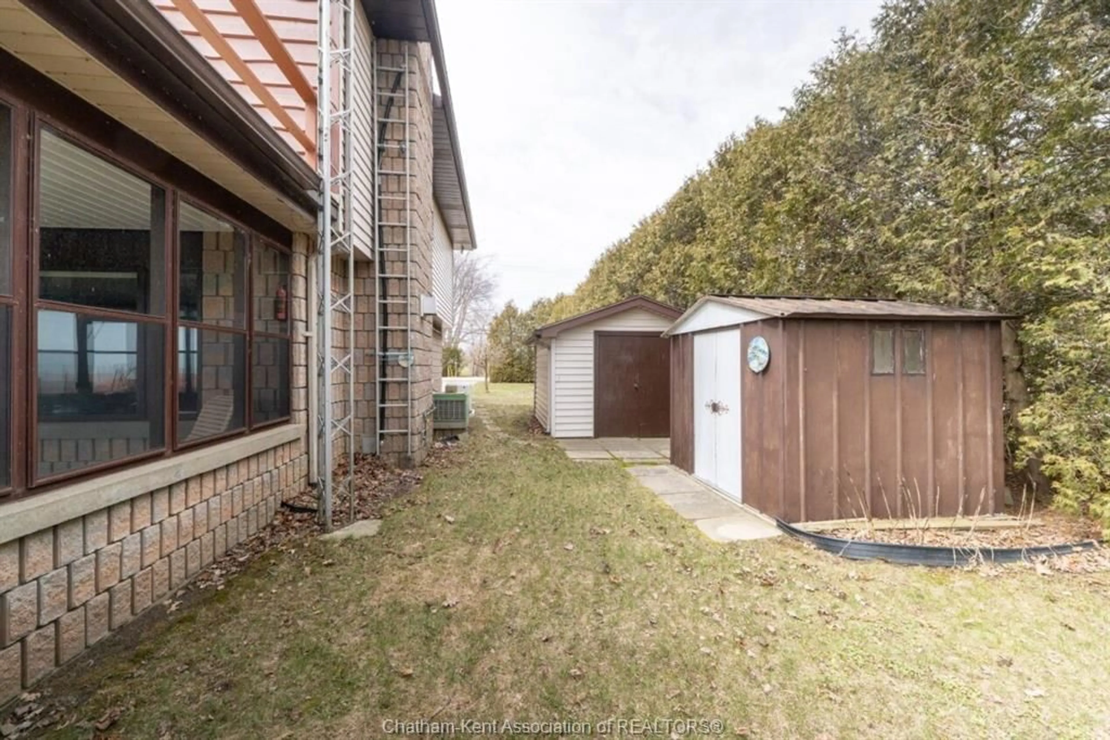 Patio, street for 12040 Rose Beach Line, Morpeth Ontario N0P 1X0