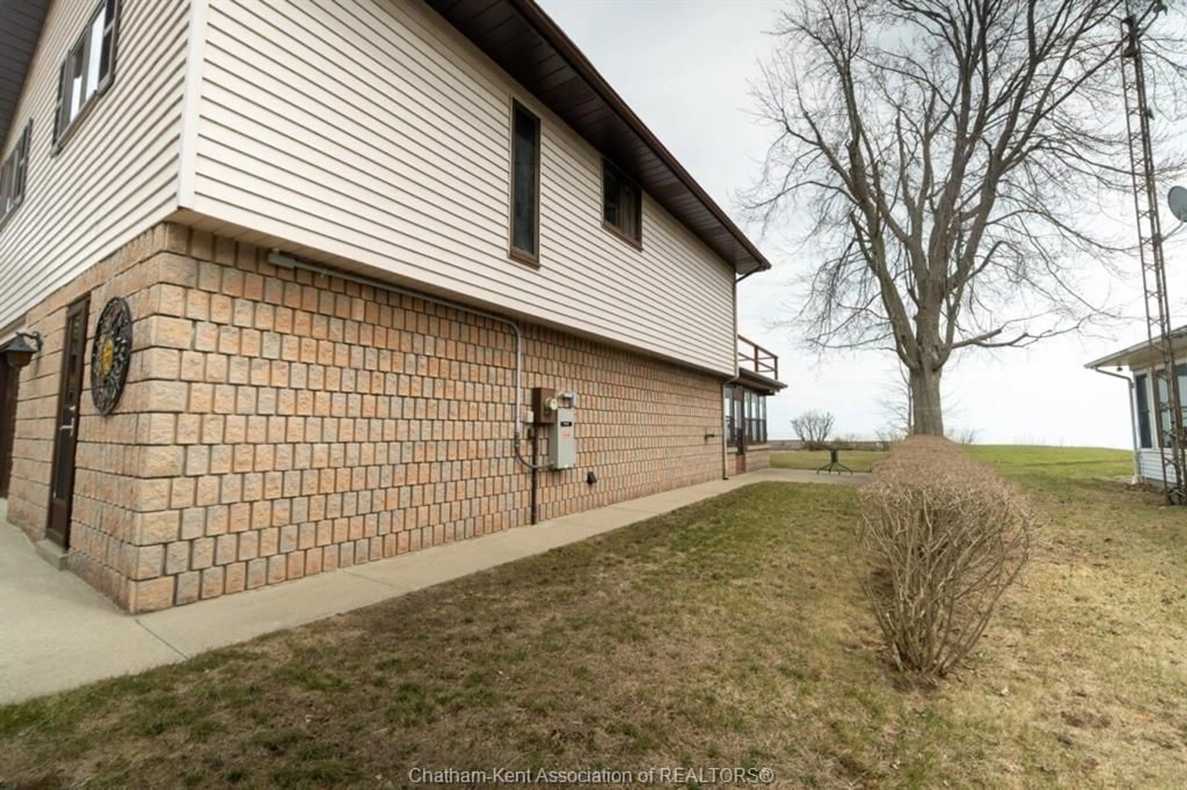 A pic from outside/outdoor area/front of a property/back of a property/a pic from drone, water/lake/river/ocean view for 12040 Rose Beach Line, Morpeth Ontario N0P 1X0