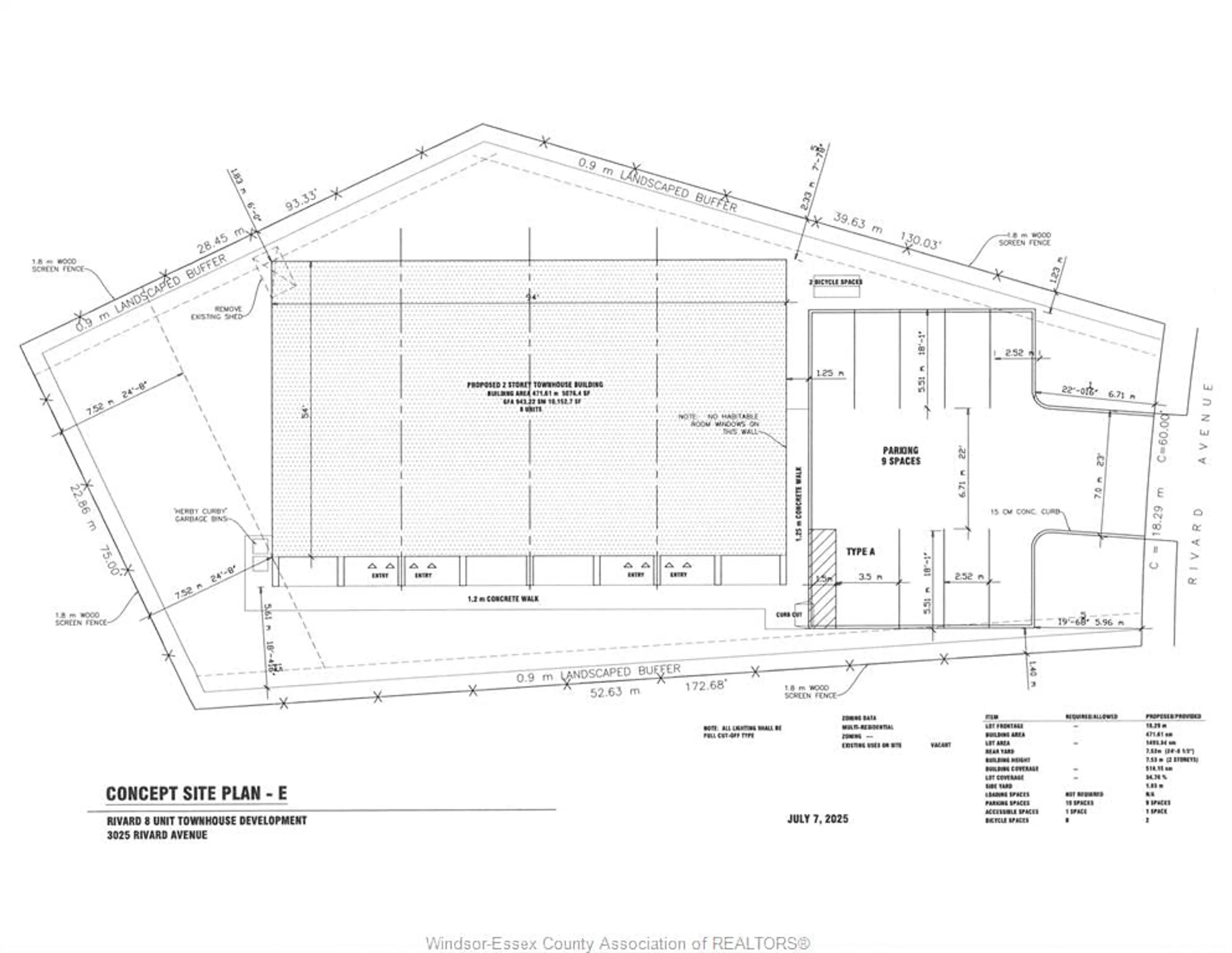 Floor plan for 3025 RIVARD Ave, Windsor Ontario N8T 2J1