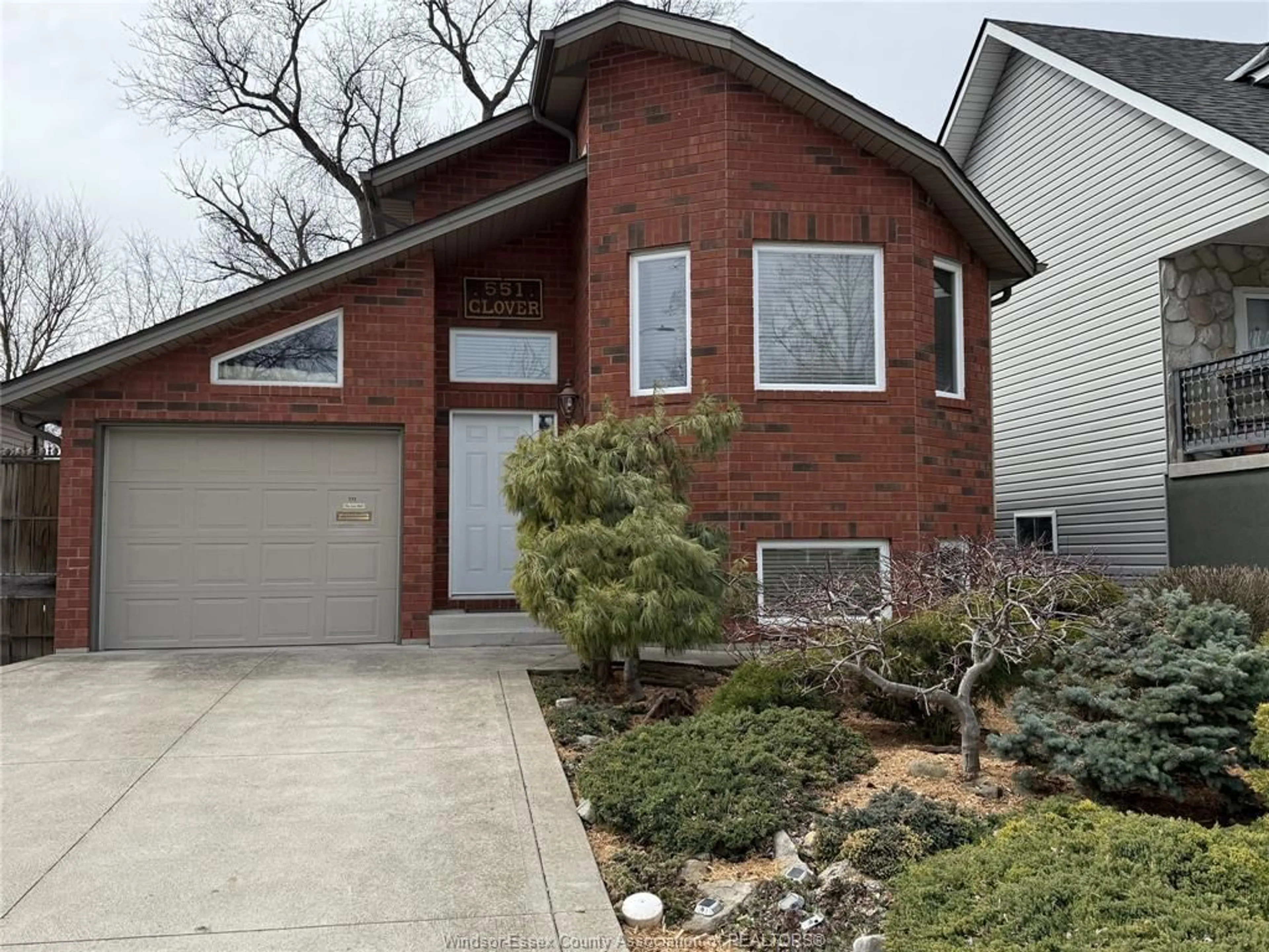 Home with brick exterior material, street for 551 CLOVER St, Windsor Ontario N8P 1C5