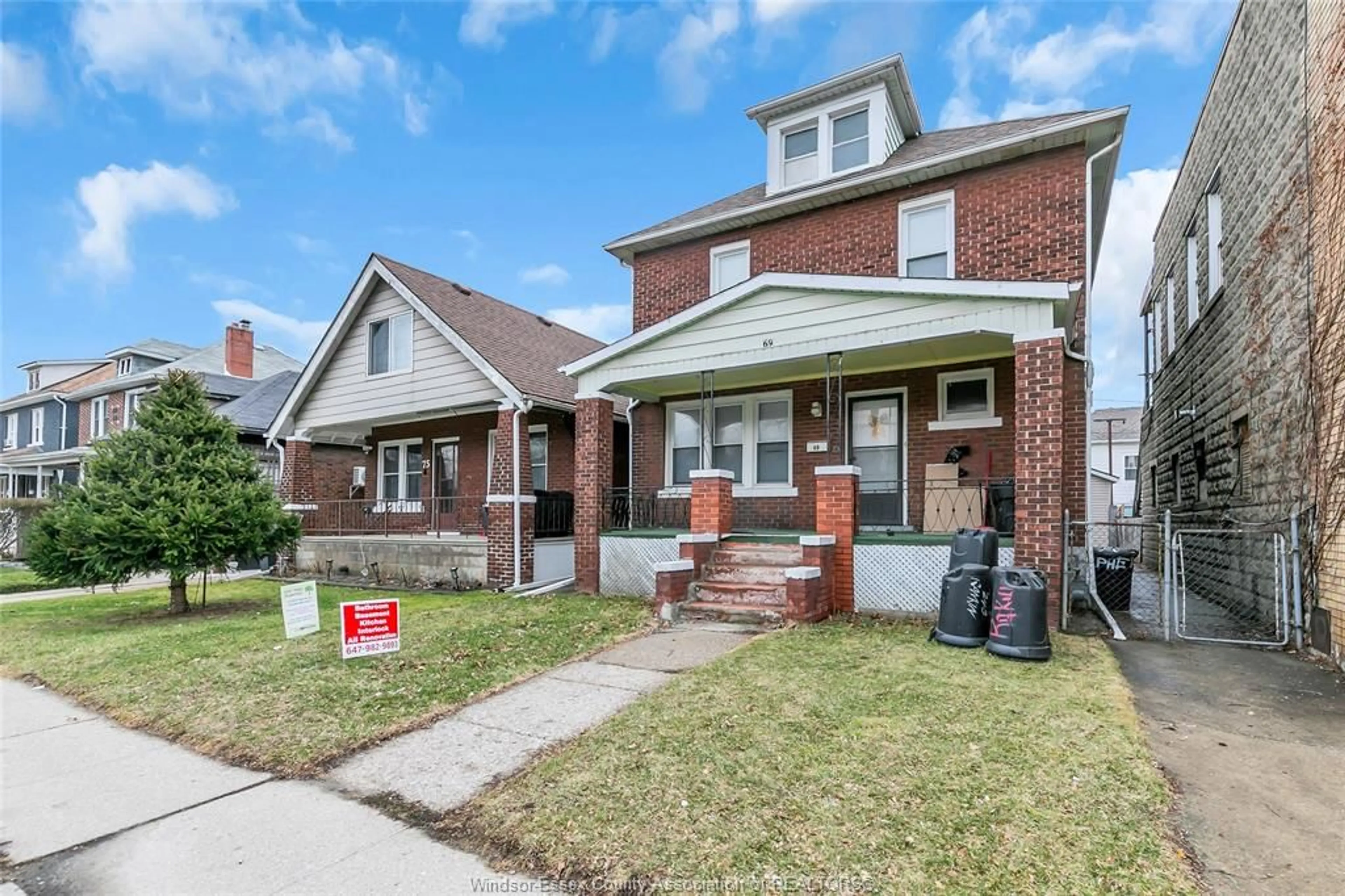 Home with brick exterior material, street for 69 SHEPHERD, Windsor Ontario N8X 2K1