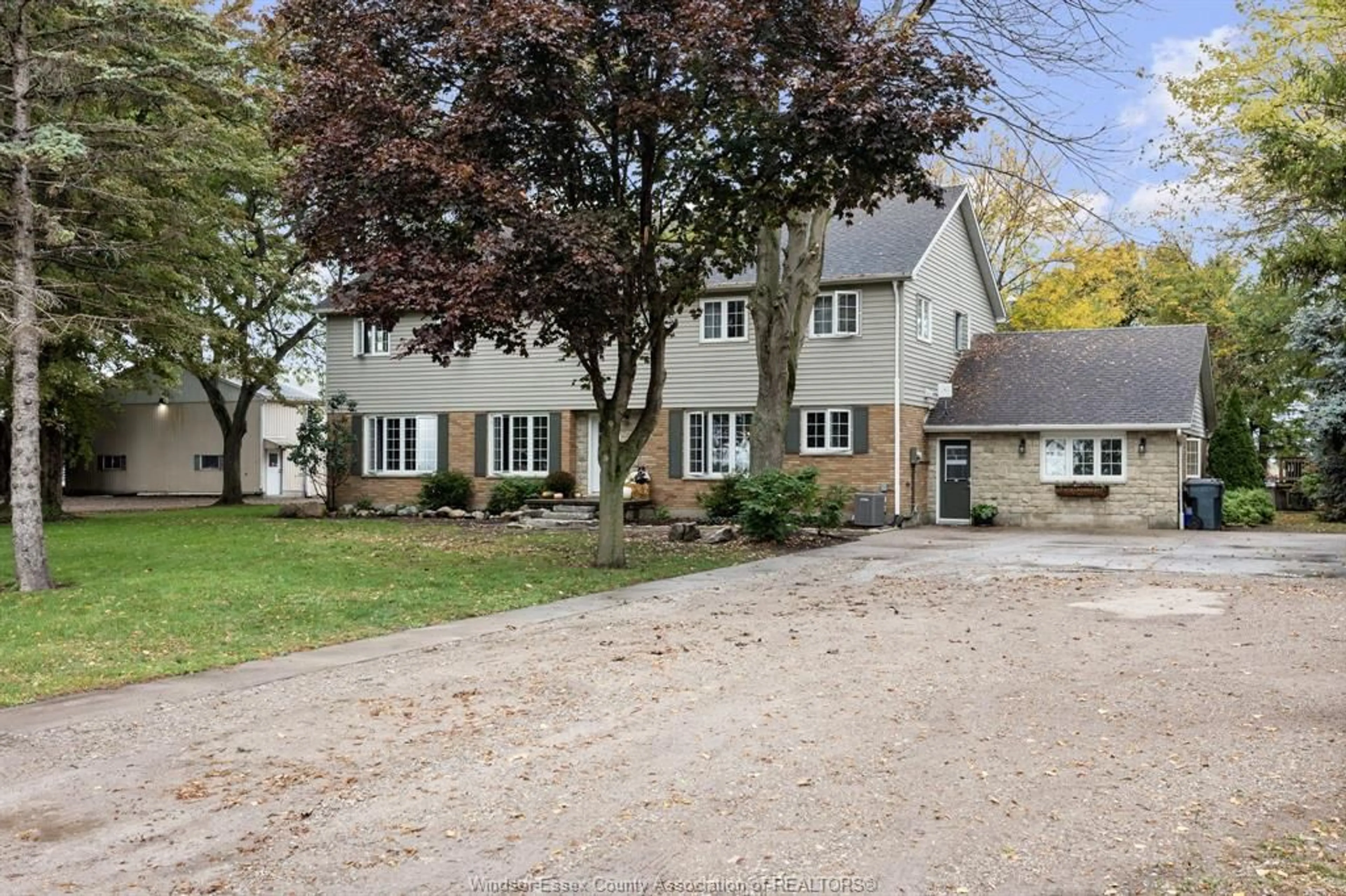 A pic from outside/outdoor area/front of a property/back of a property/a pic from drone, street for 6653 ST PHILLIPPES Line, Grande Pointe Ontario N0P 1S0