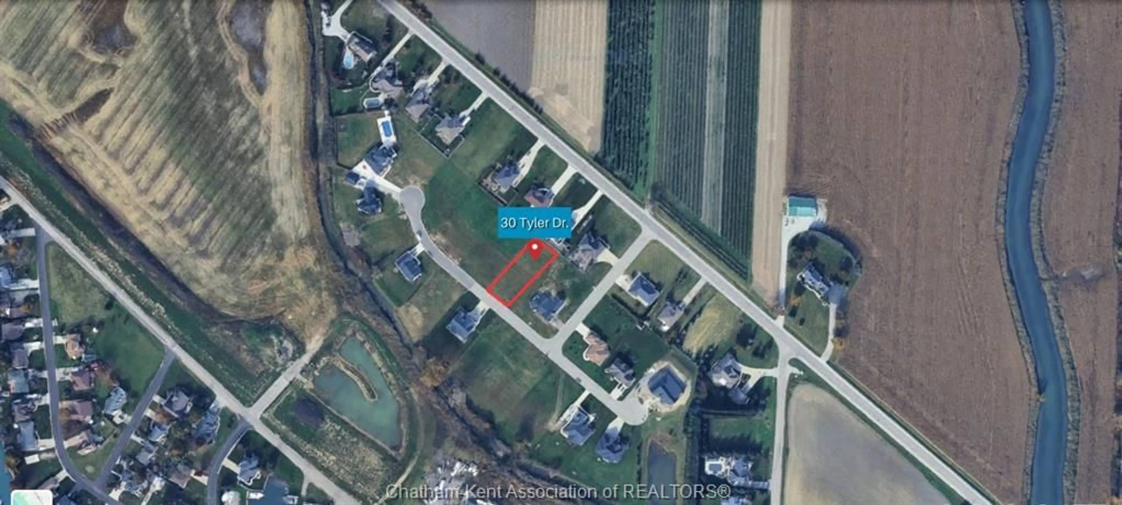 A pic from outside/outdoor area/front of a property/back of a property/a pic from drone, unknown for LOT 30 TYLER Dr, St Clair Ontario N0P 2B0