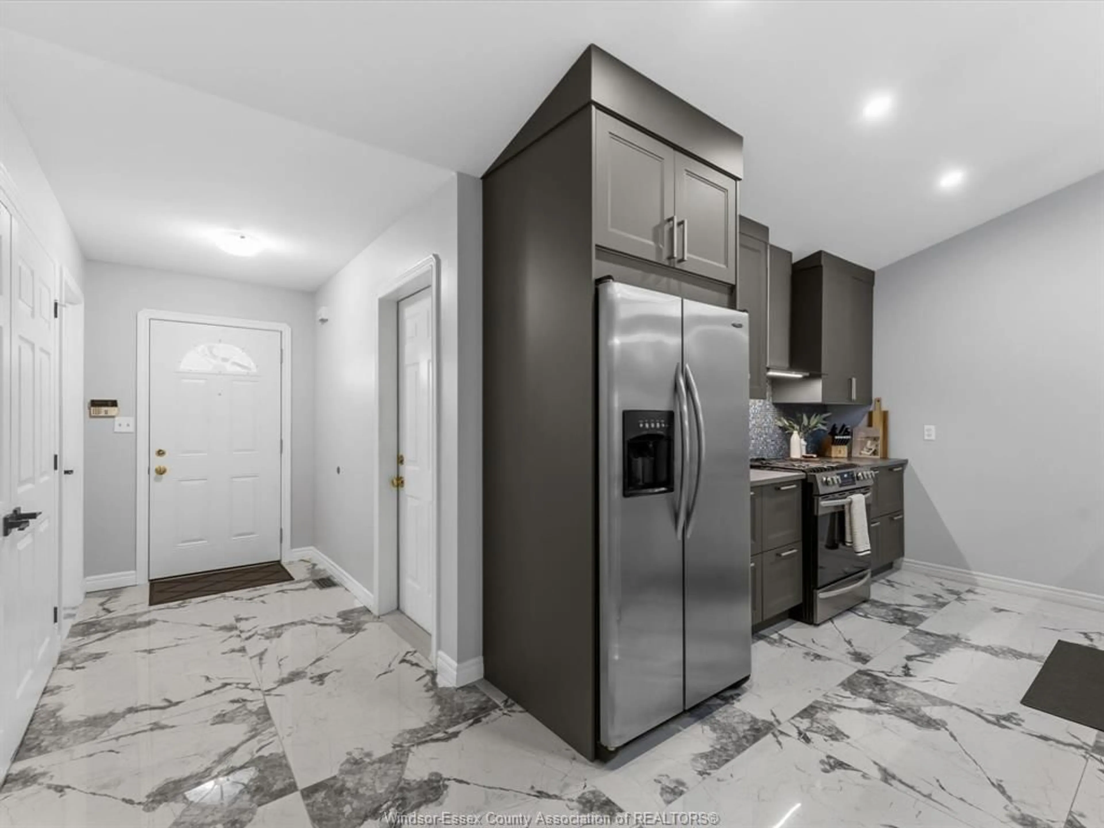 Contemporary kitchen, ceramic/tile floor for 1942 Castleton Ave, Windsor Ontario N8P 1P6