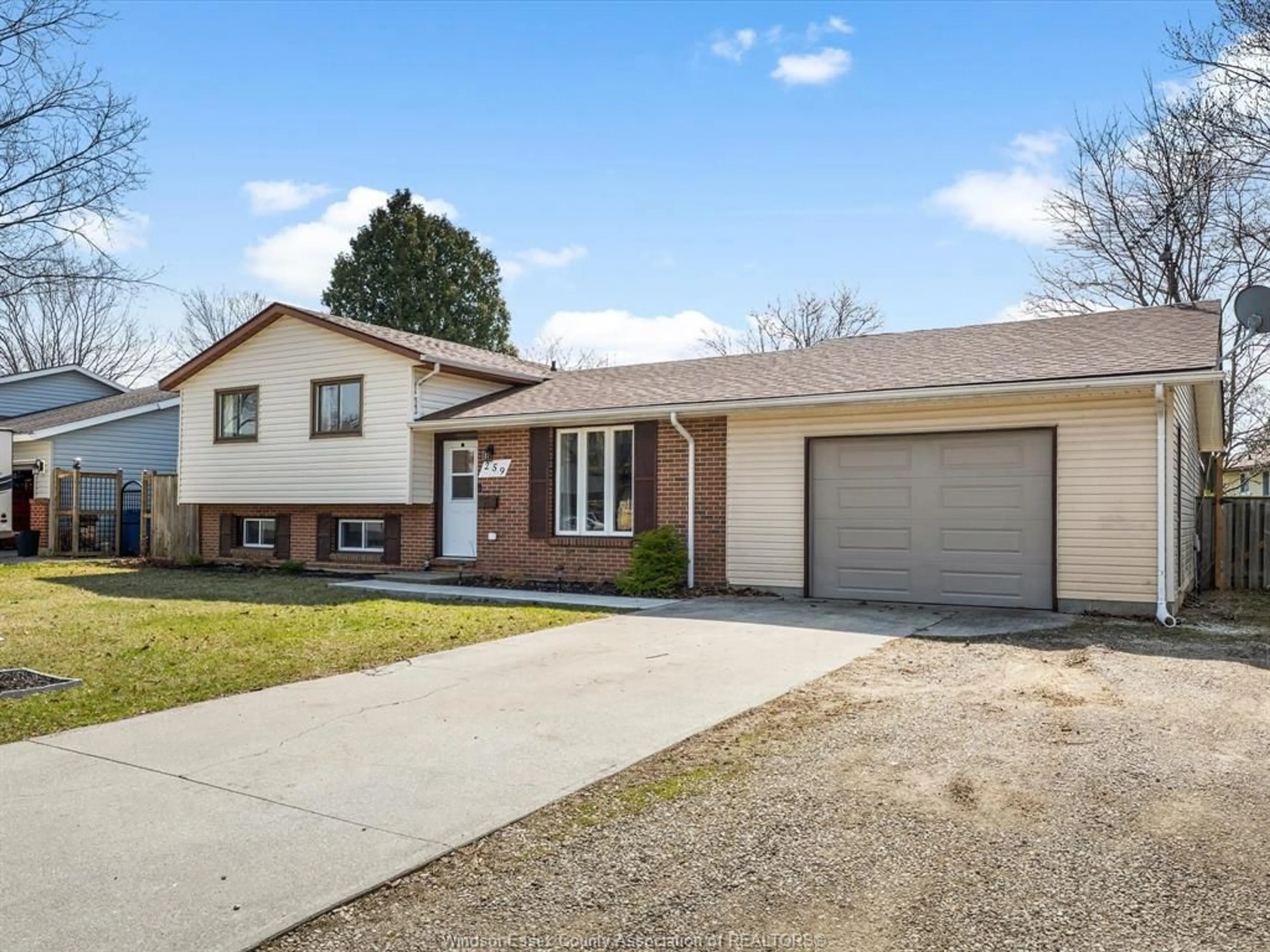 Home with brick exterior material, street for 259 MCCURDY, Amherstburg Ontario N9V 3K5